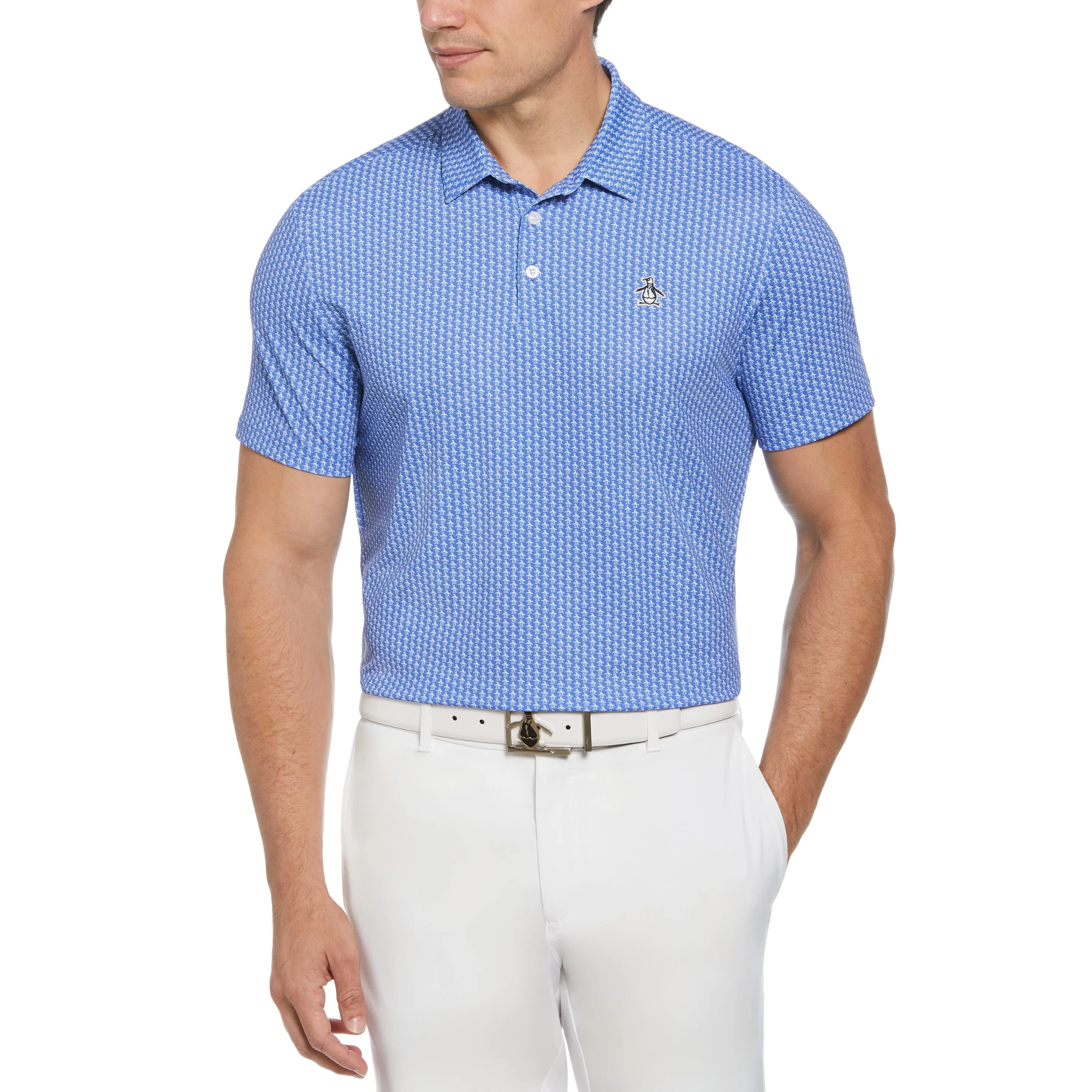 Allover Pete Print Golf Polo sold by Original Penguin