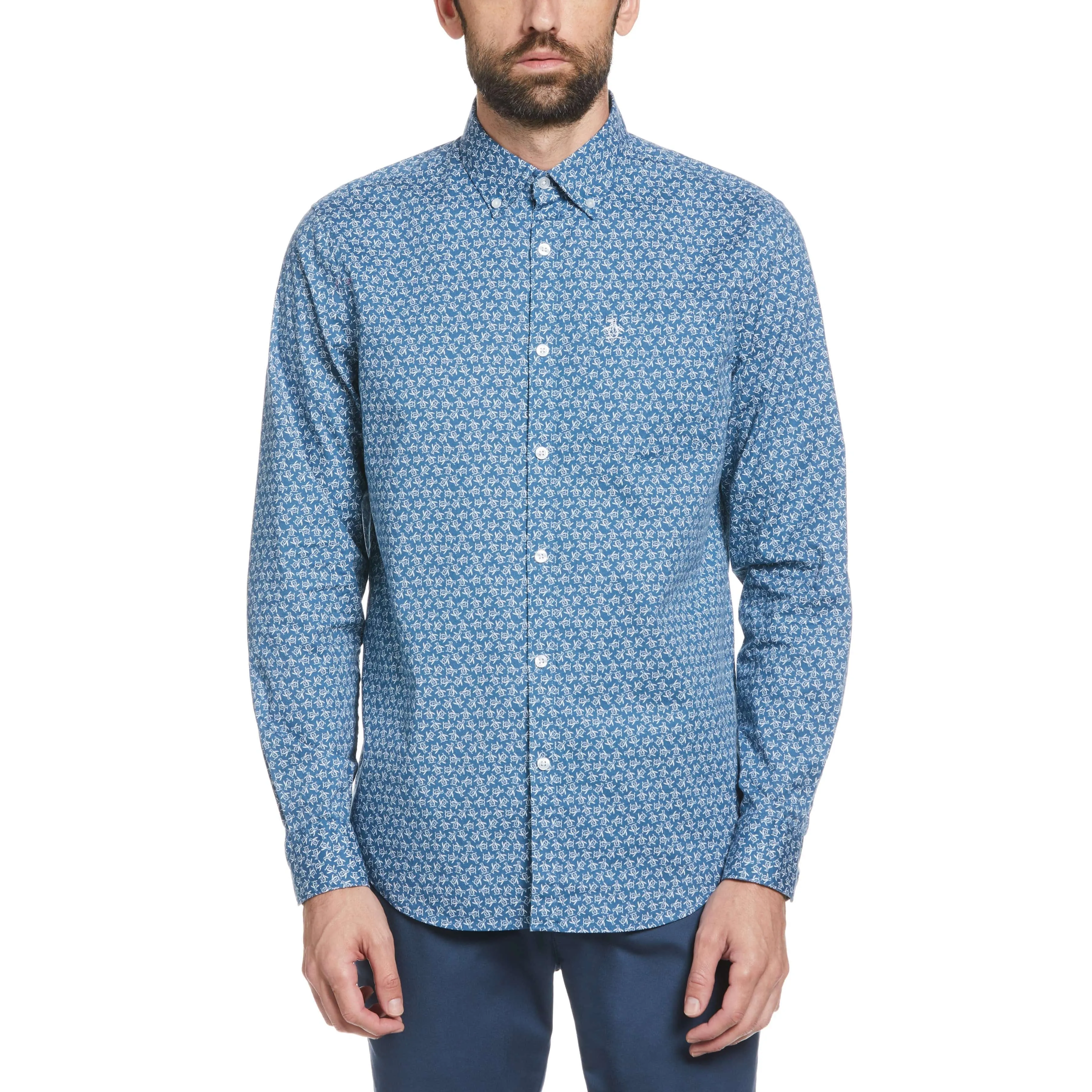 All-Over Tumble Pete Print Shirt sold by Original Penguin