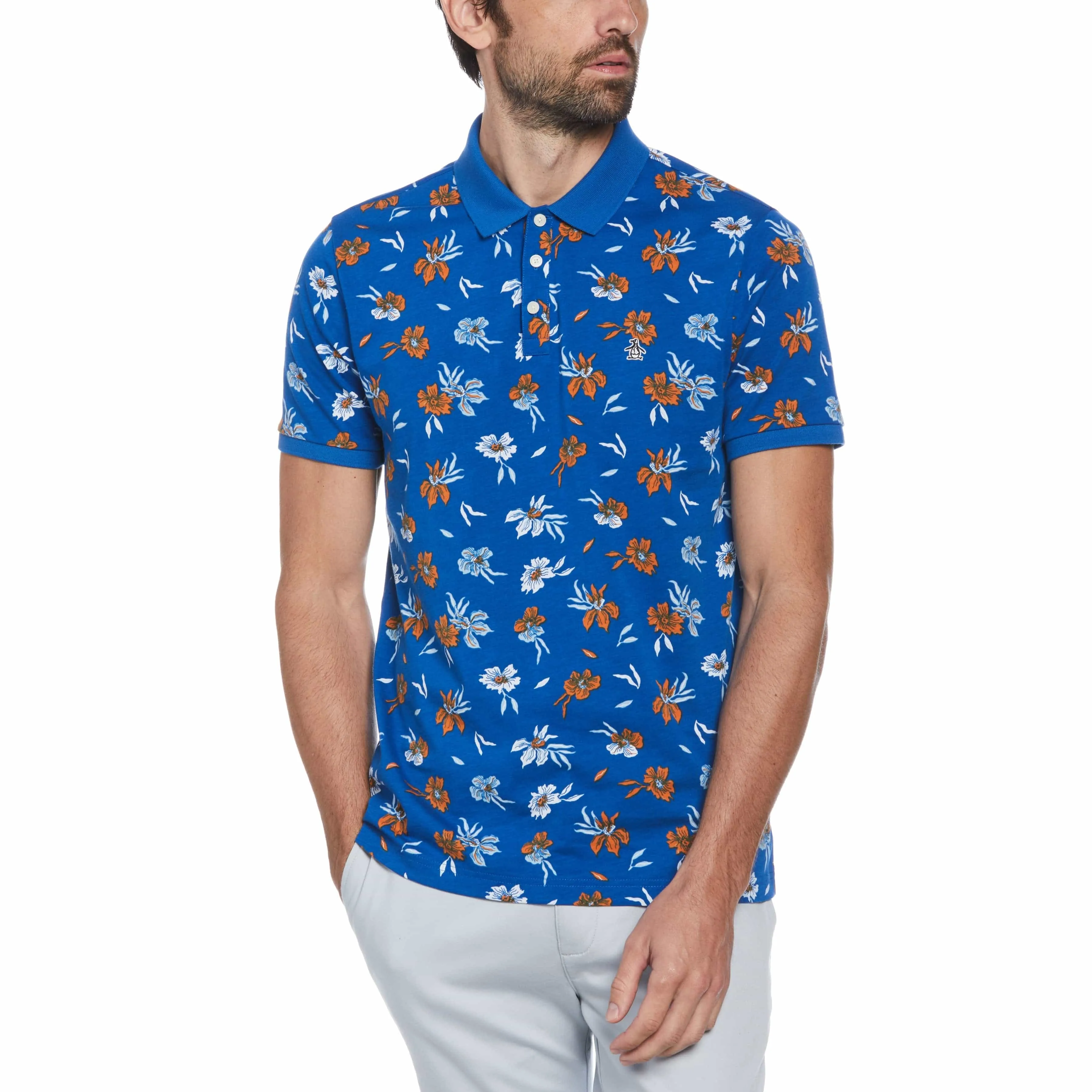 Cotton Jersey Floral Polo sold by Original Penguin