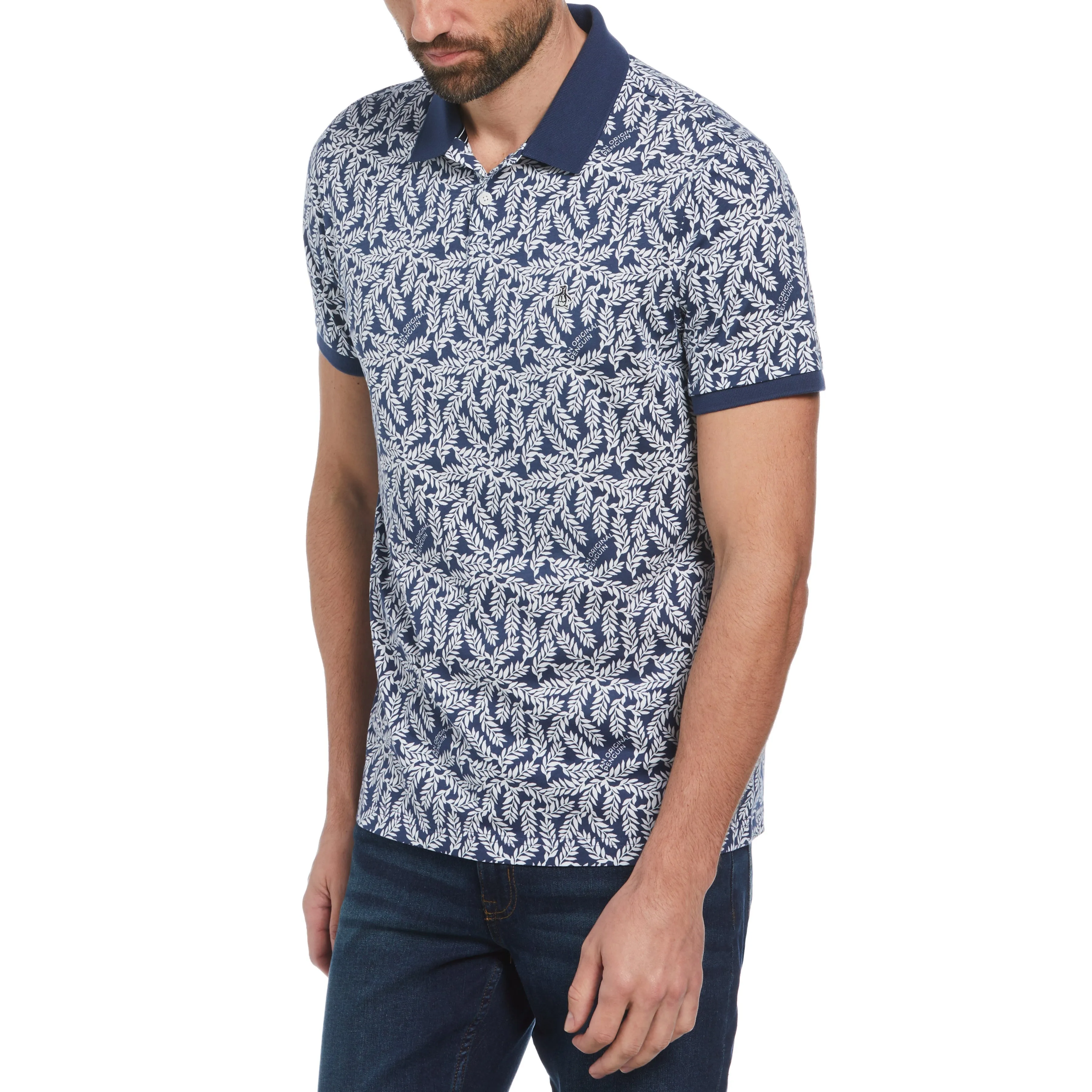 Leaf Print Polo sold by Original Penguin