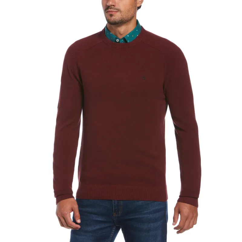 Honeycomb Pique Crew Neck Sweater sold by Original Penguin