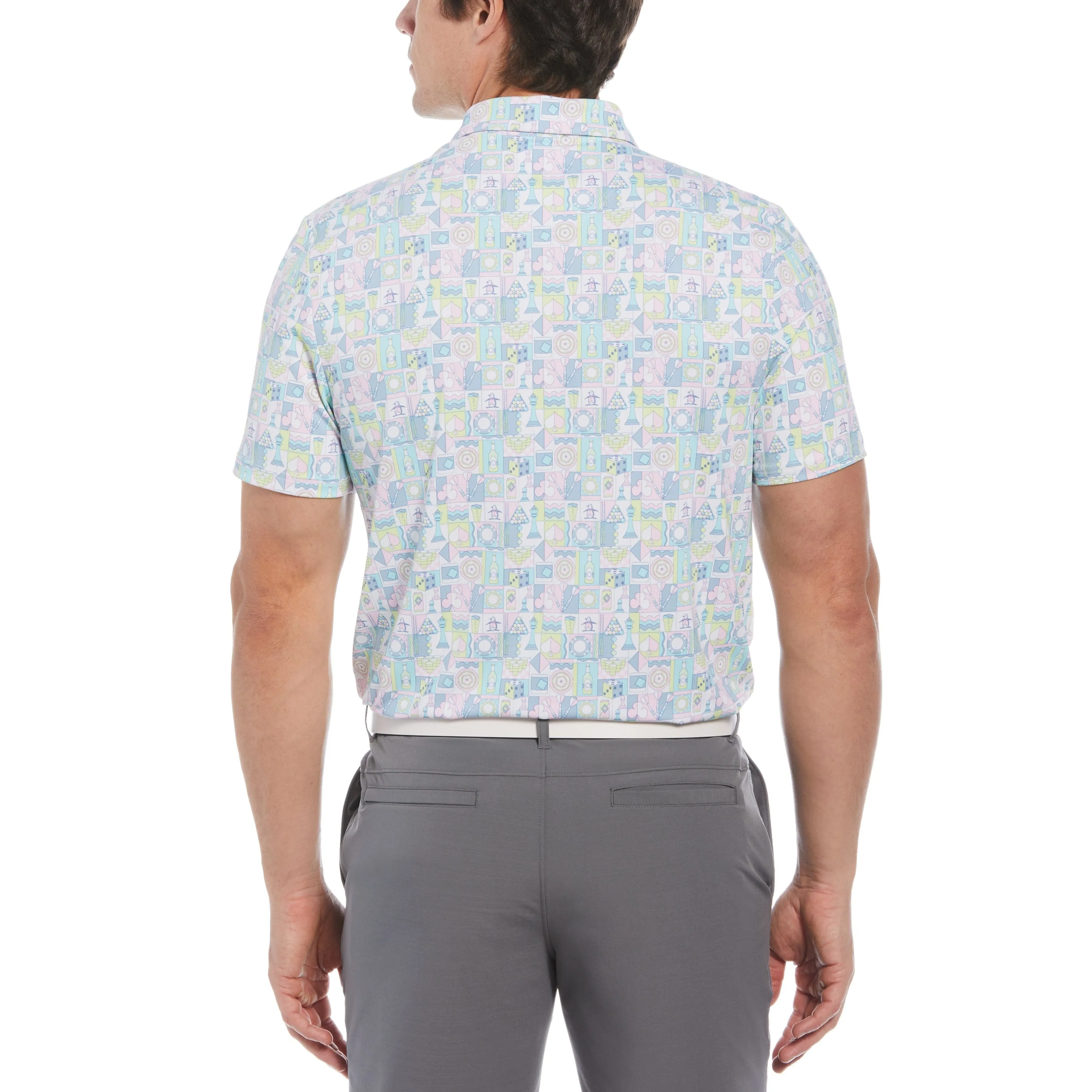 Pete's Game Grid Print Golf Polo sold by Original Penguin product image thumbnail 2