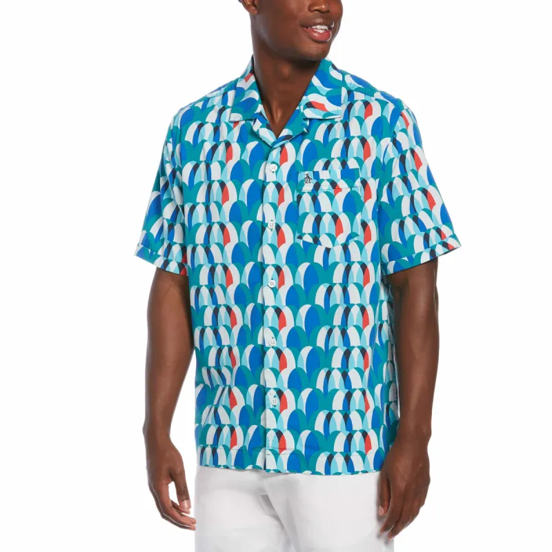 Camp Collar Jungle Print Cabana Shirt sold by Original Penguin