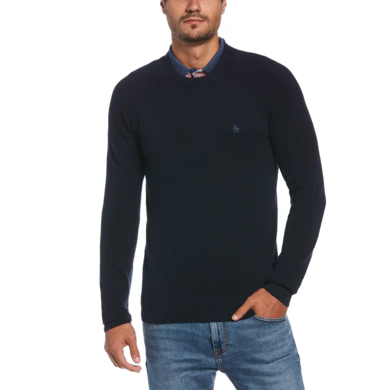 Honeycomb Pique Crew Neck Sweater sold by Original Penguin