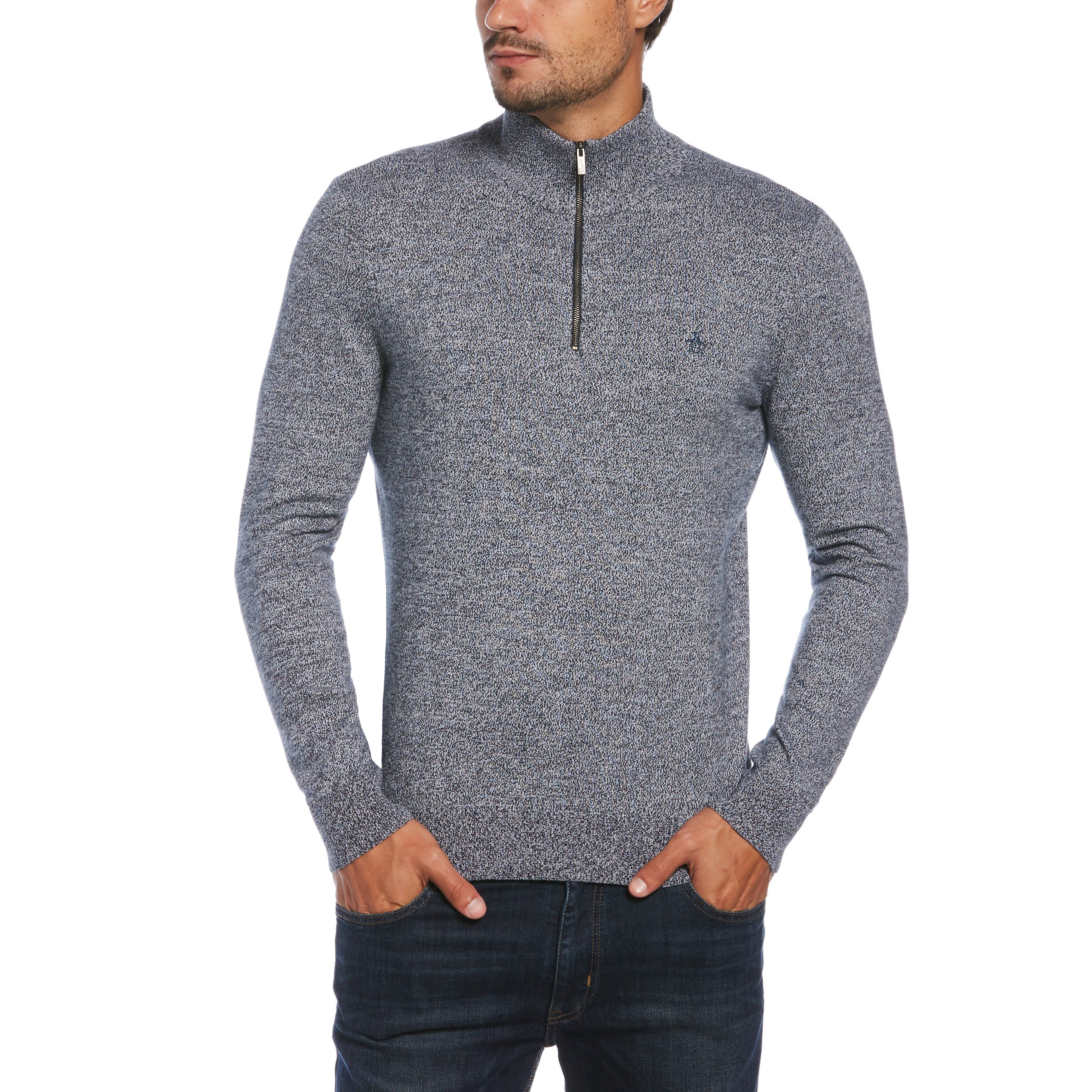 Marled 1/4 Zip Sweater sold by Original Penguin