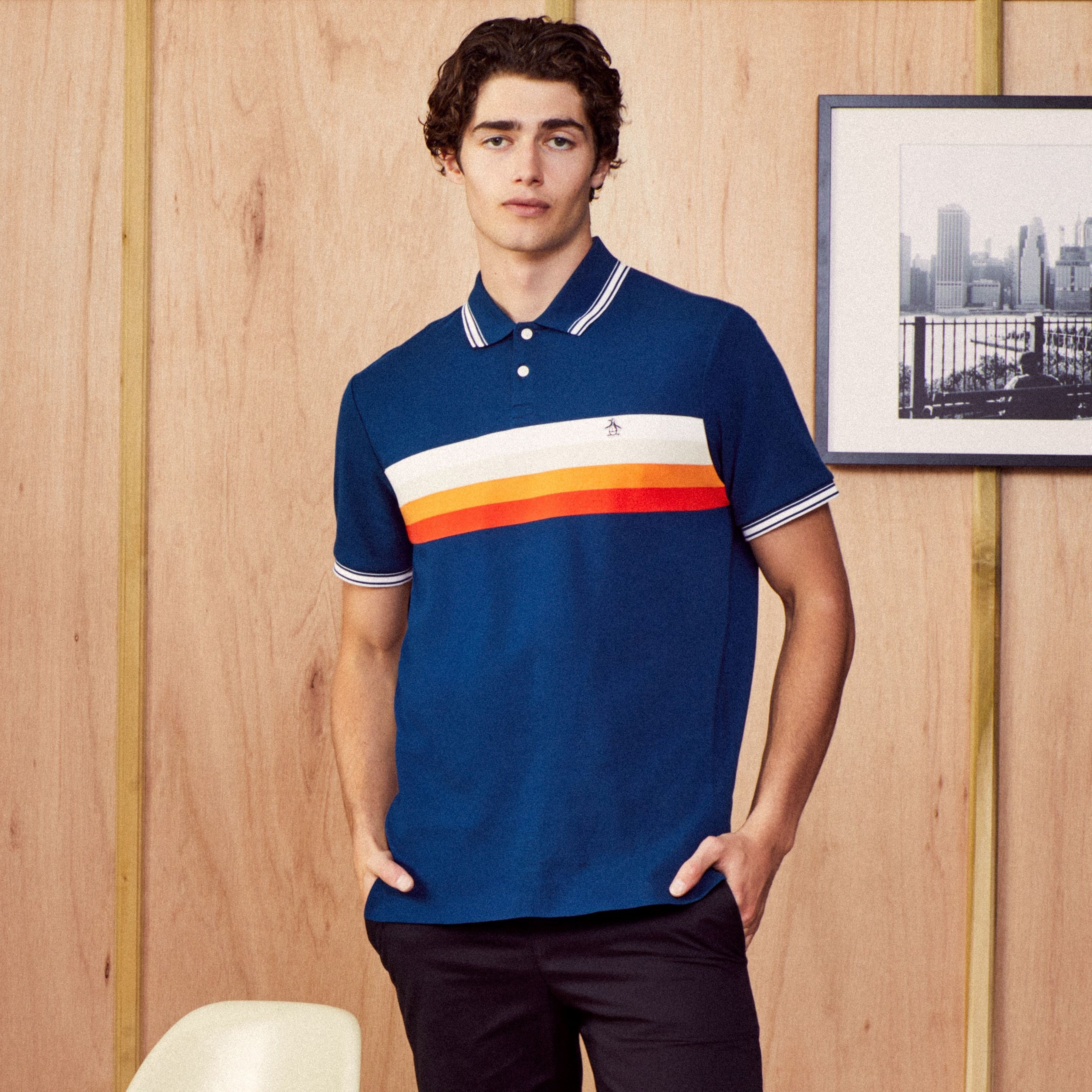 Chest Stripe Polo sold by Original Penguin