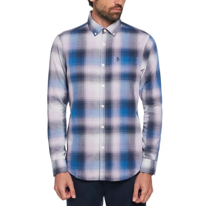 Double Weave Plaid Pattern Shirt sold by Original Penguin