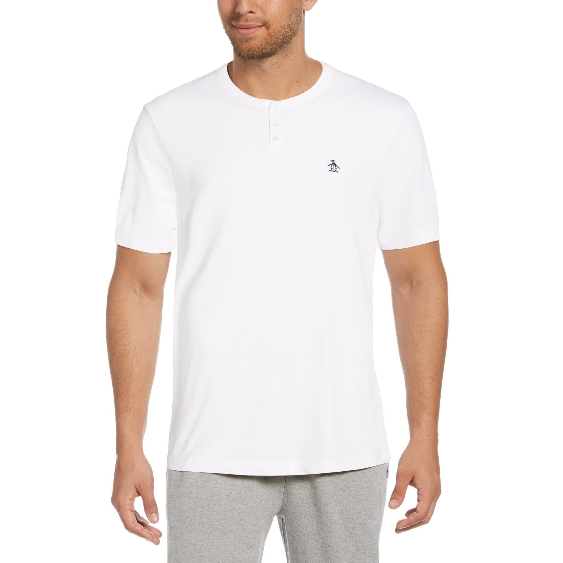 Solid Henley Lounge Shirt sold by Original Penguin