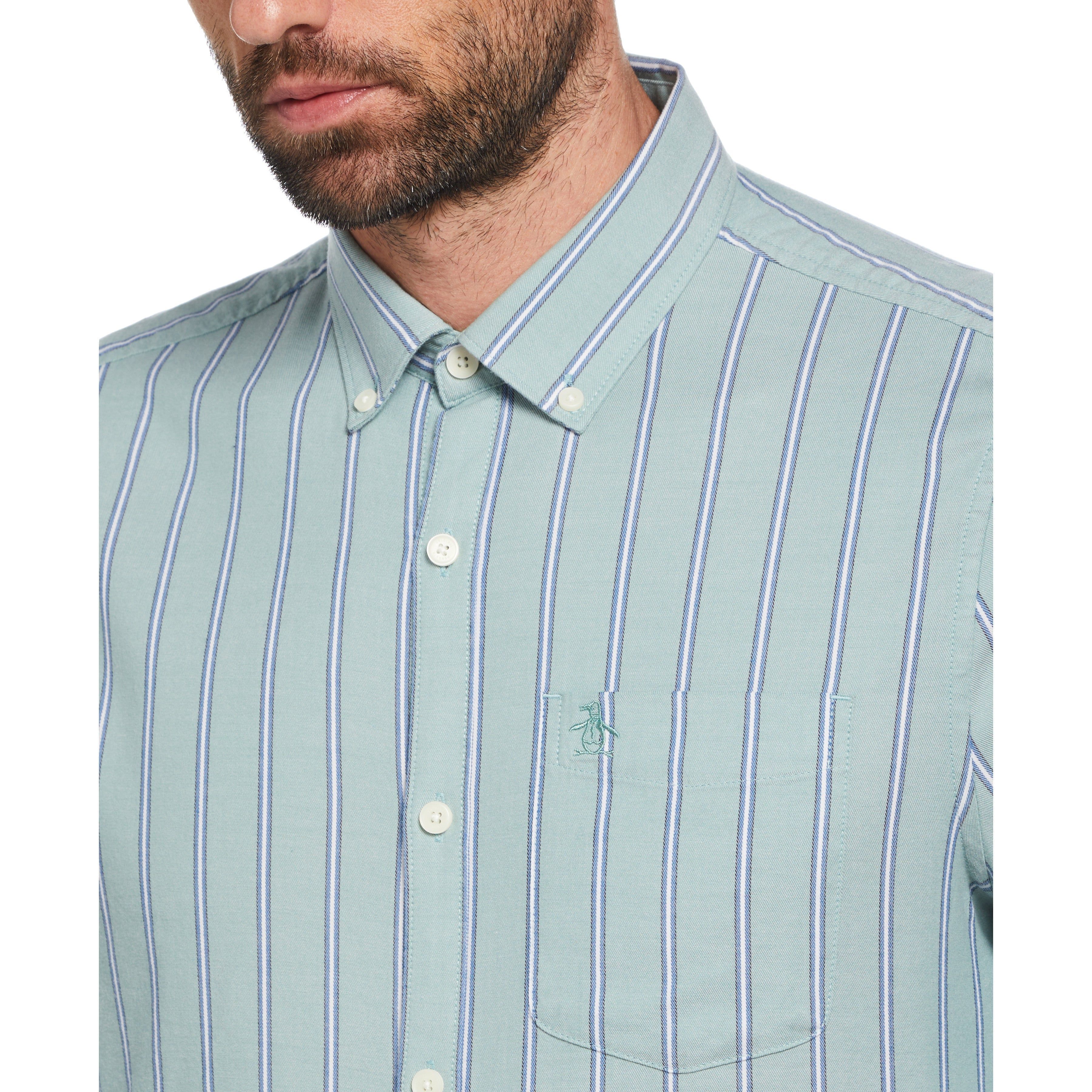 Vertical Stripe Printed Shirt sold by Original Penguin product image thumbnail 4