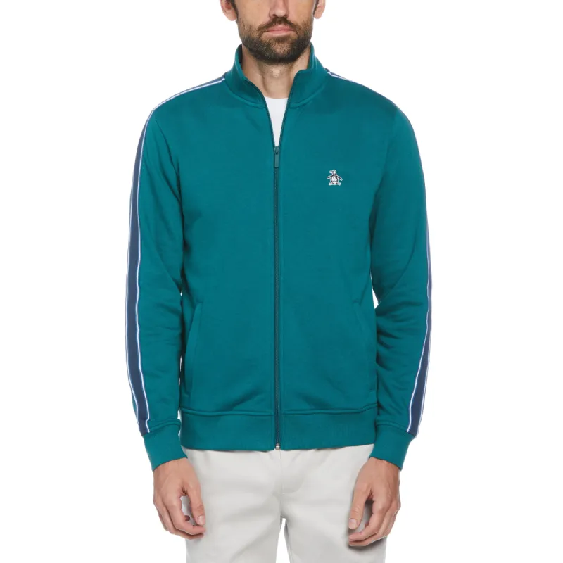 Fleece Side Tape Track Jacket sold by Original Penguin