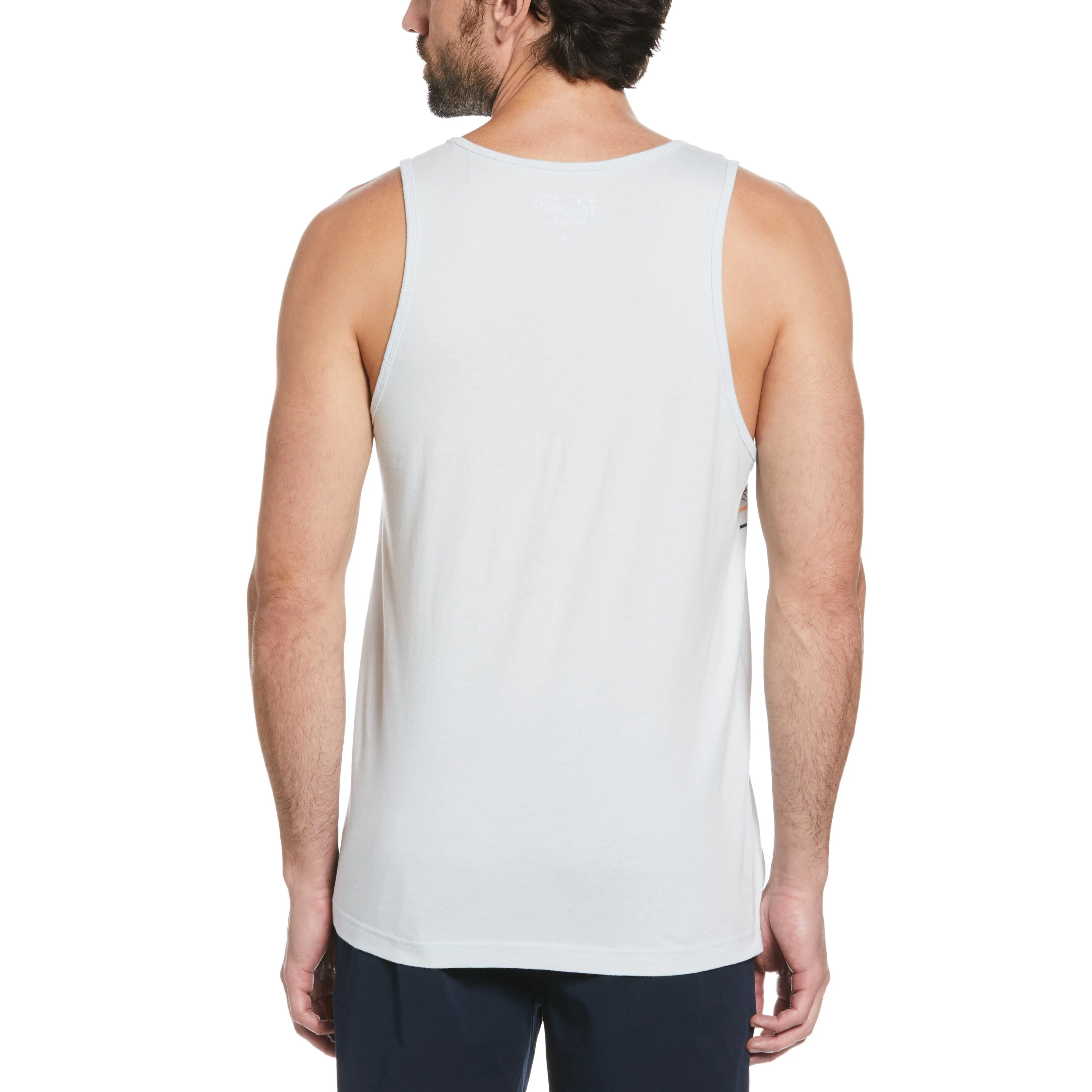 Engineered Stripe Palm Tree Print Tank sold by Original Penguin product image thumbnail 2