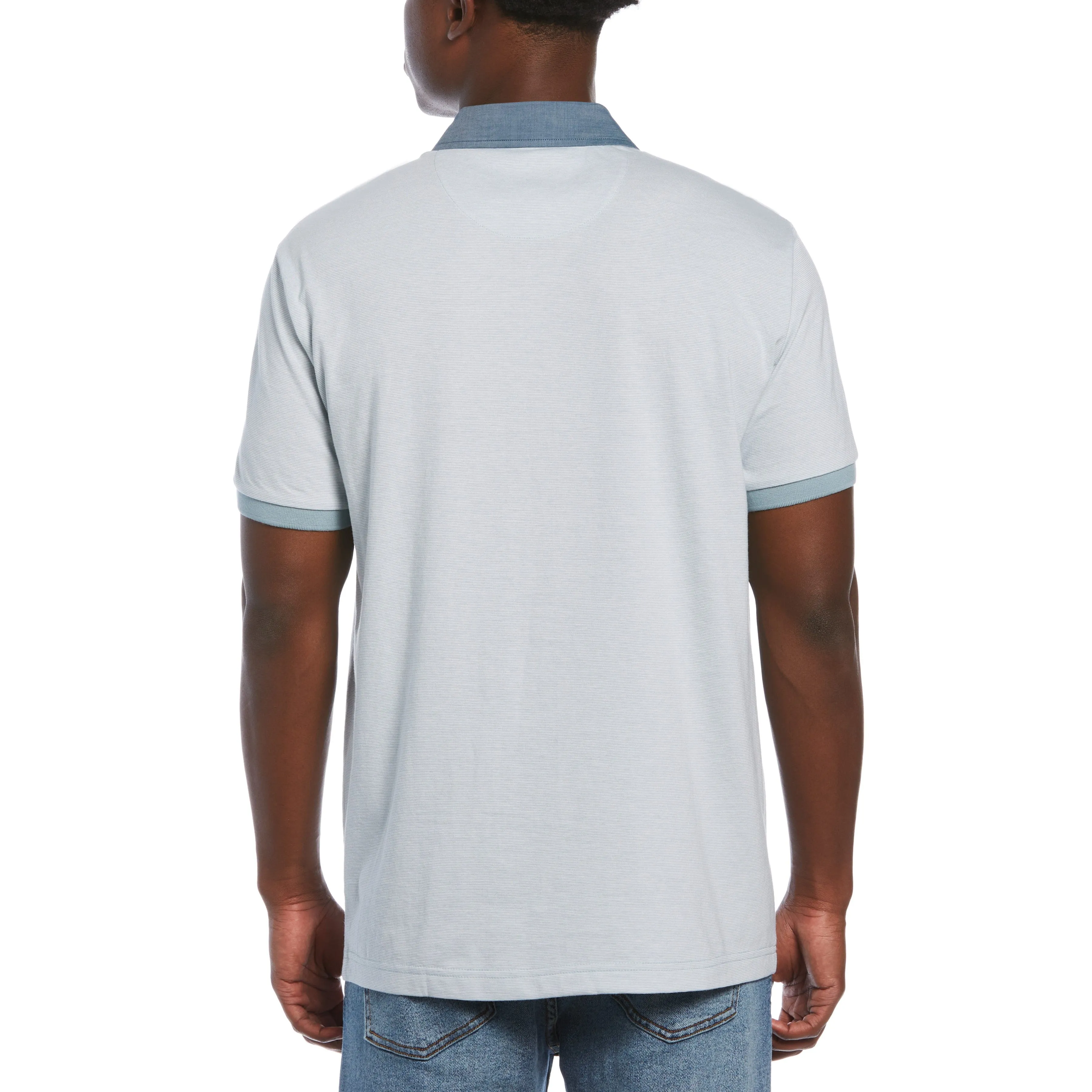 Stripe Chambray Collar Polo sold by Original Penguin product image thumbnail 2