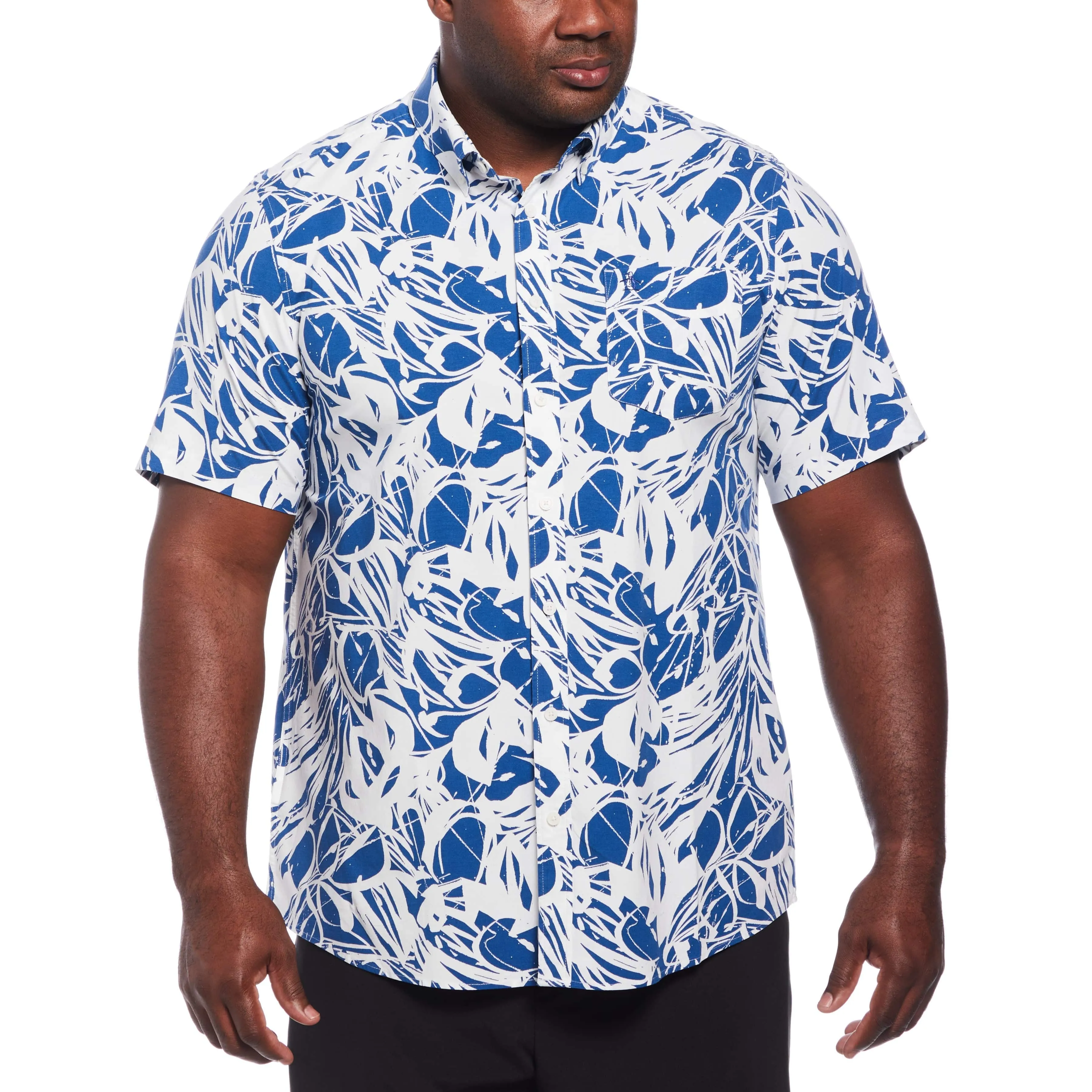 Big & Tall EcoVero™ Swirl Print Shirt sold by Original Penguin