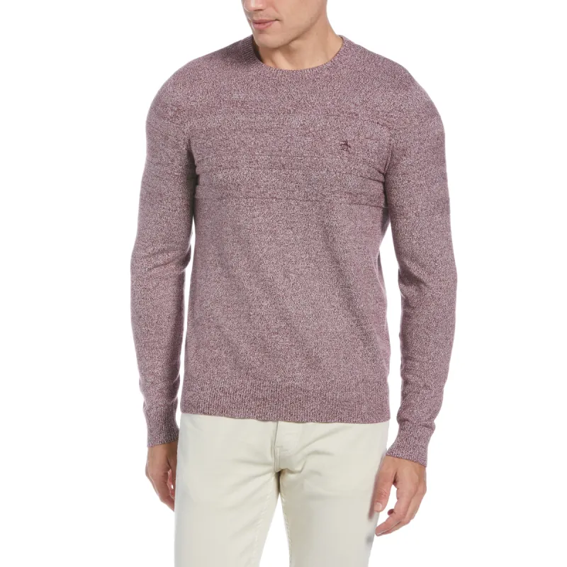 Marled Stripe Crew Neck Sweater sold by Original Penguin