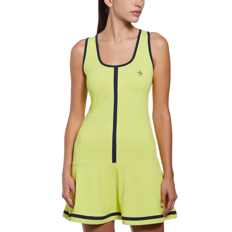 Women's Drop Waist Color Block Tennis Dress - Green sold by Original Penguin