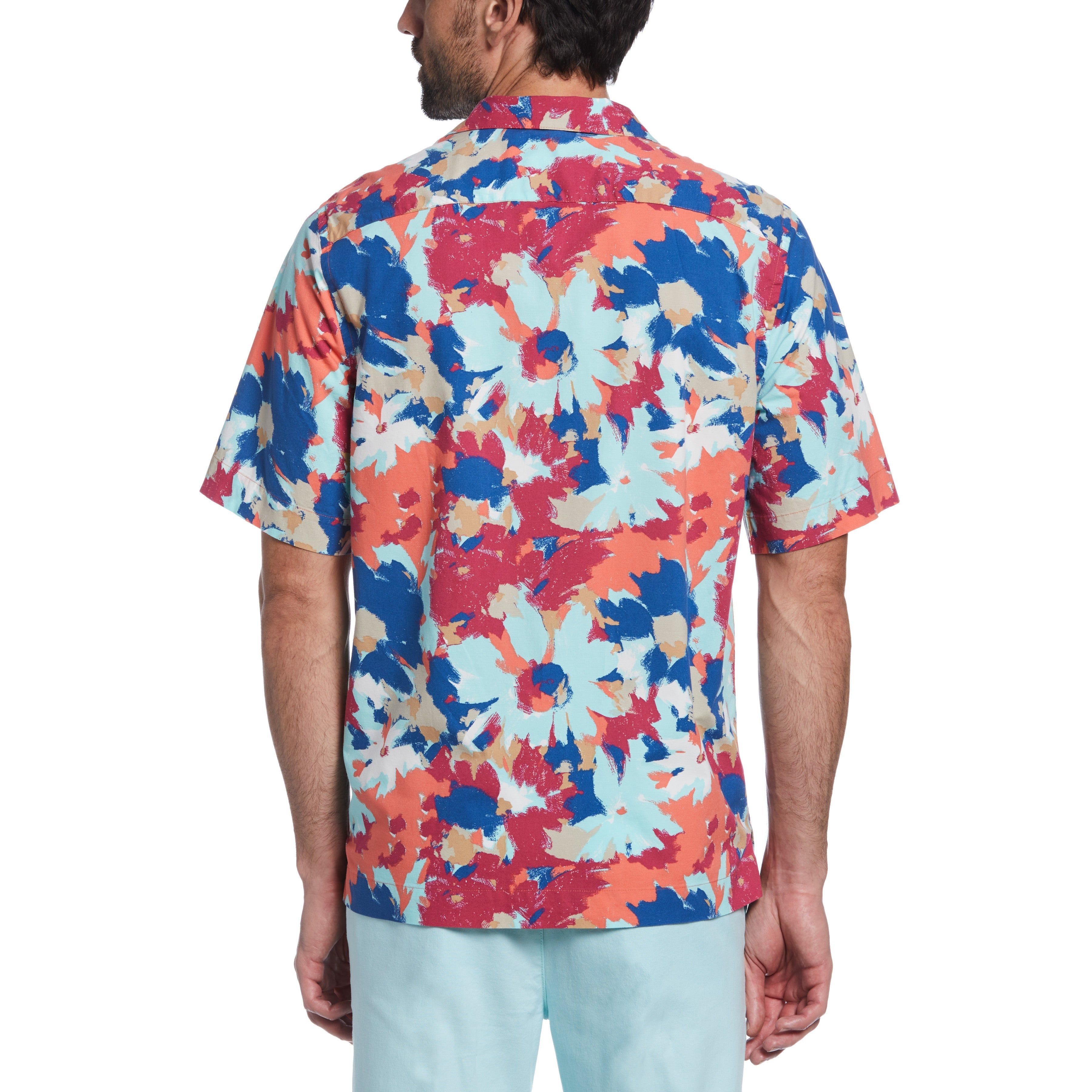 EcoVero™ Blend Floral Print Camp Collar Shirt sold by Original Penguin product image thumbnail 2