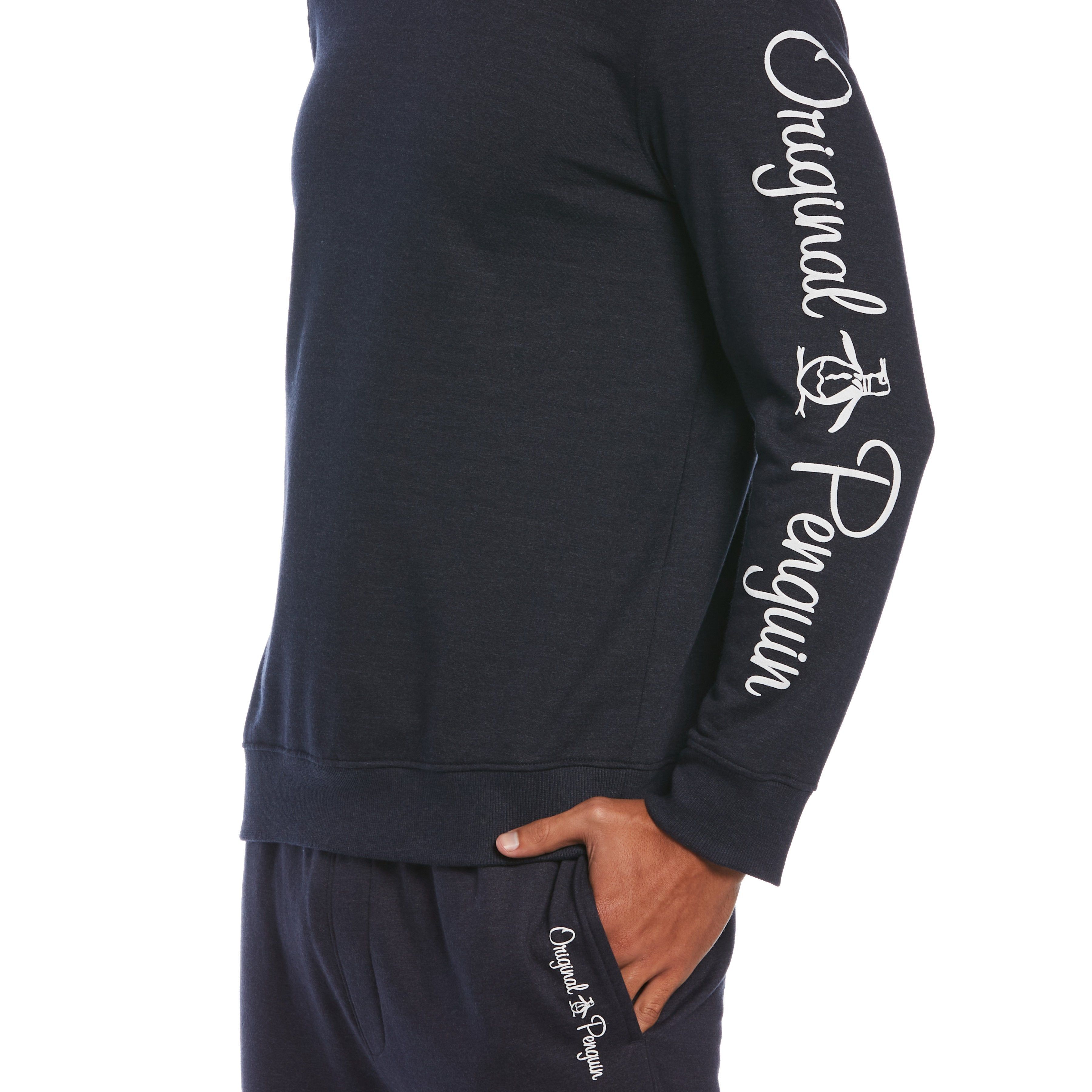 Sleeve Logo Fleece Crew sold by Original Penguin product image thumbnail 3