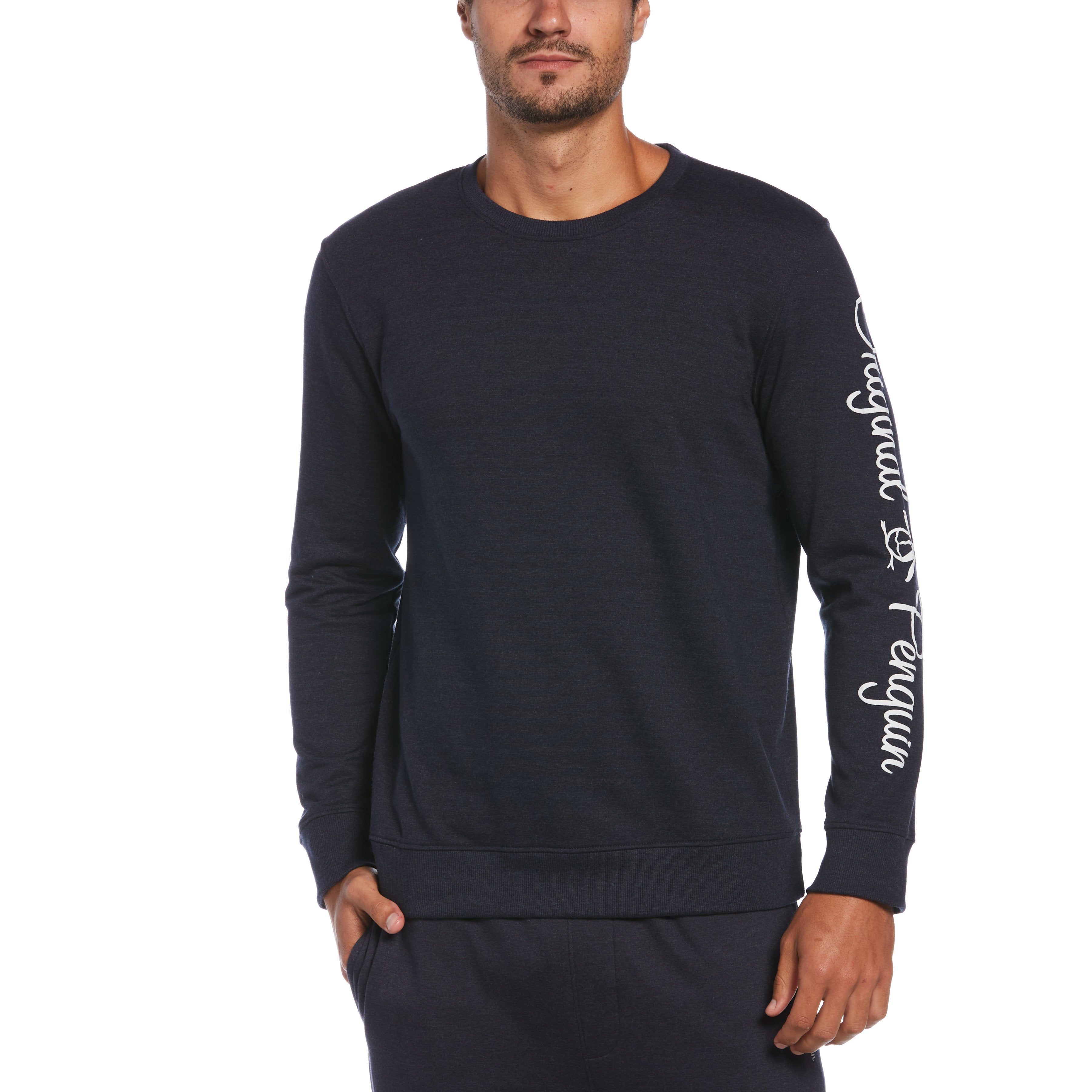 Sleeve Logo Fleece Crew sold by Original Penguin