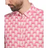 Delave Linen Geometric Palm Print Shirt sold by Original Penguin