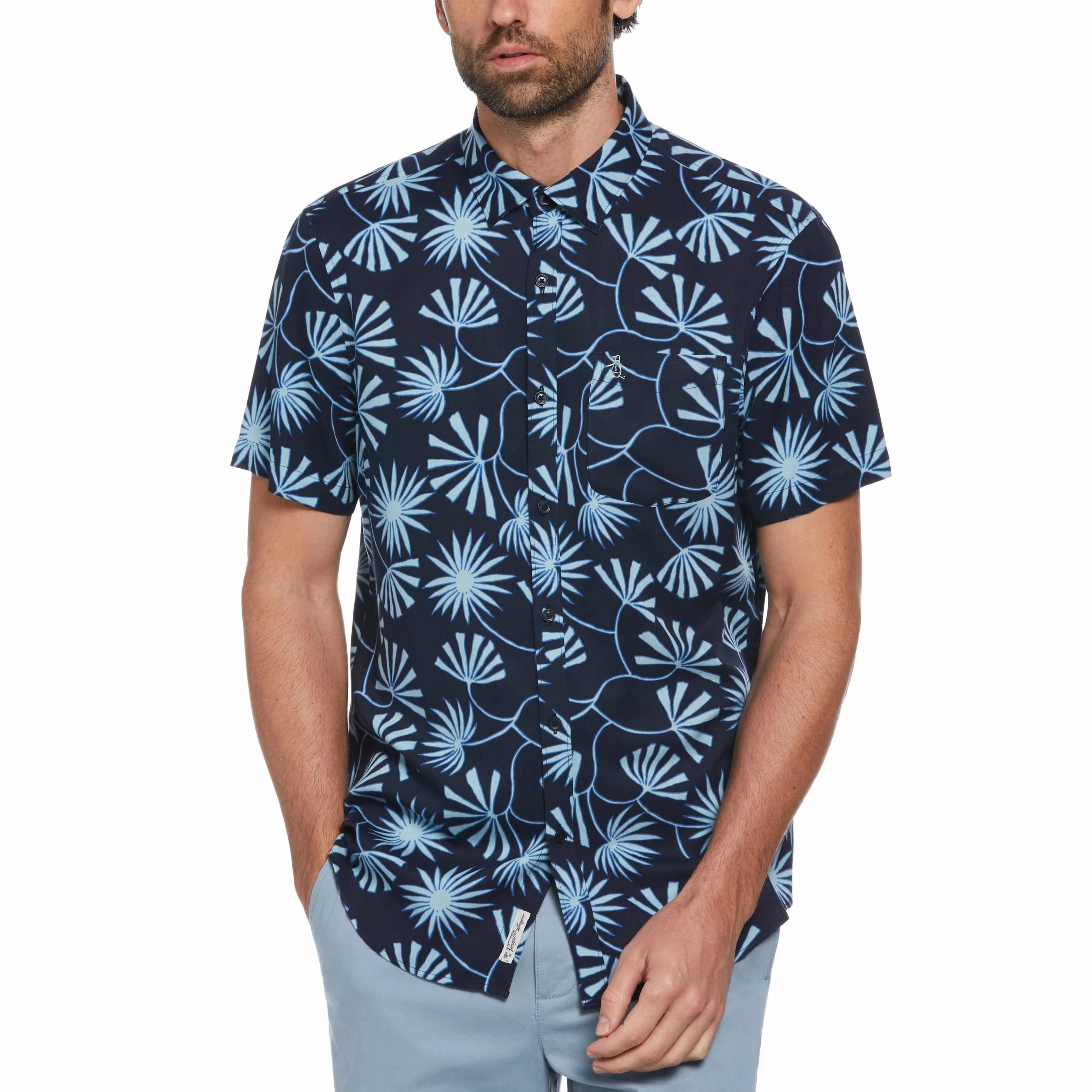 Twill Contrast Floral Print Shirt sold by Original Penguin