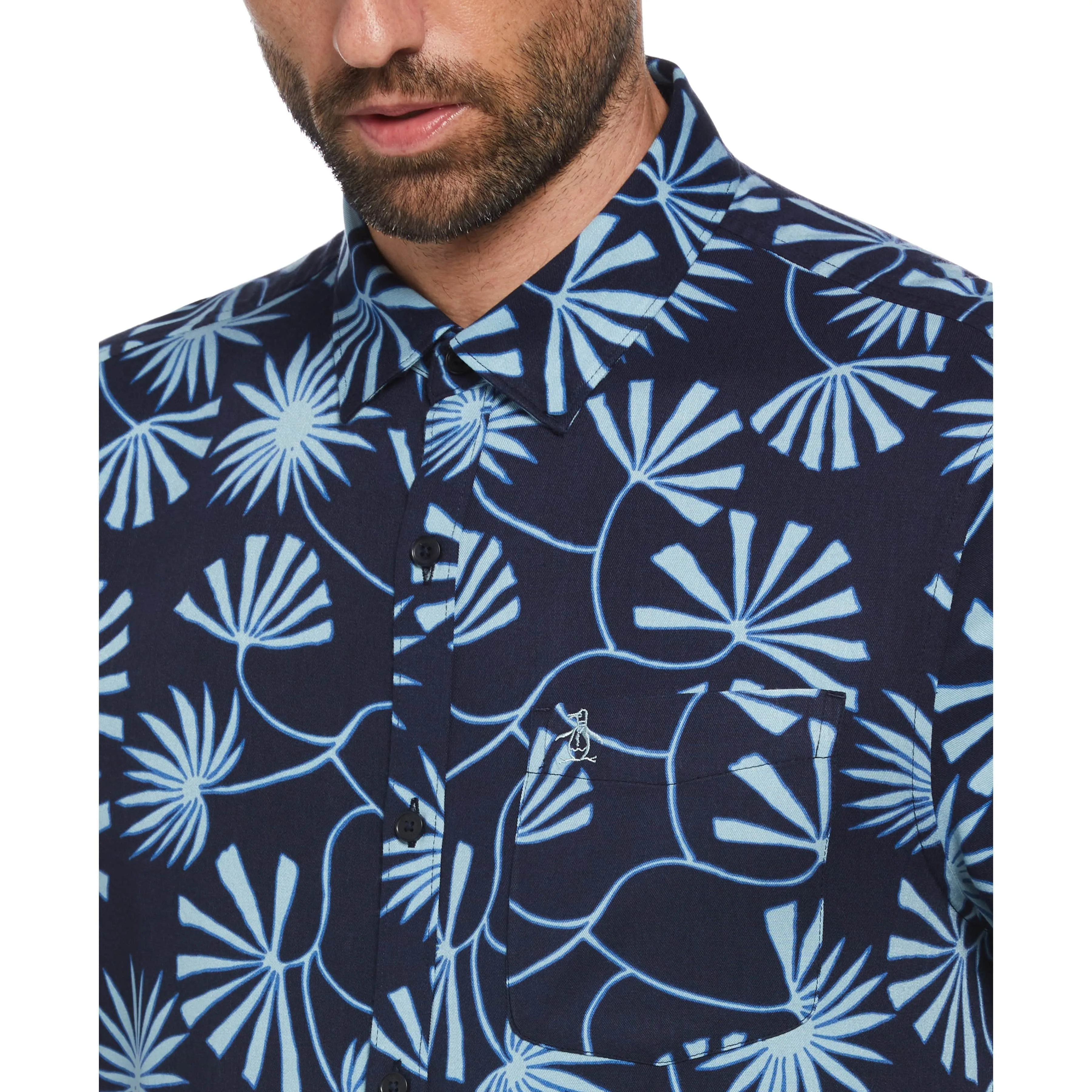 Twill Contrast Floral Print Shirt sold by Original Penguin product image thumbnail 3