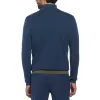 Chest Stripe Quarter Zip Sweater sold by Original Penguin