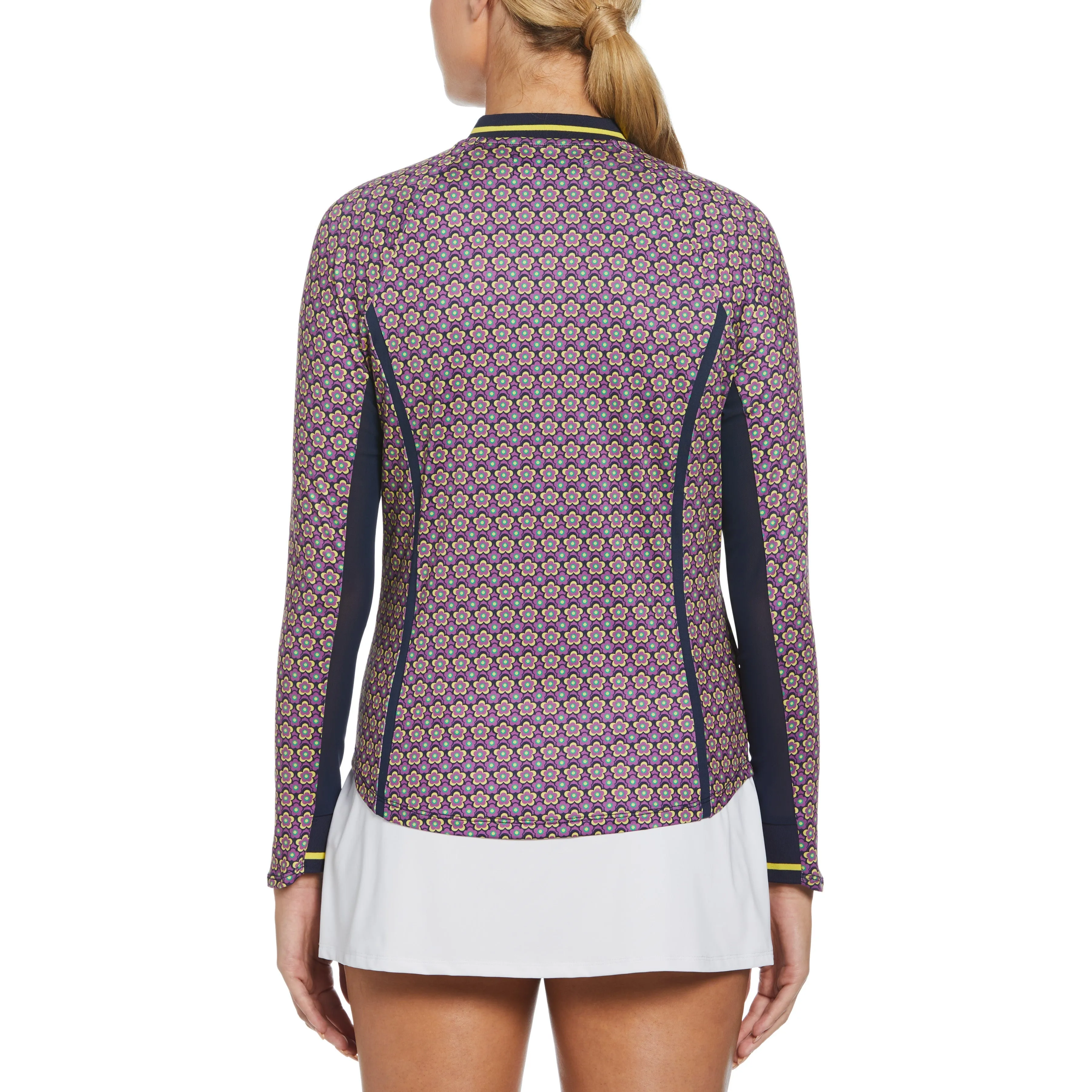 Women's Floral Print Sun Protection 1/4 Zip Shirt sold by Original Penguin product image thumbnail 2