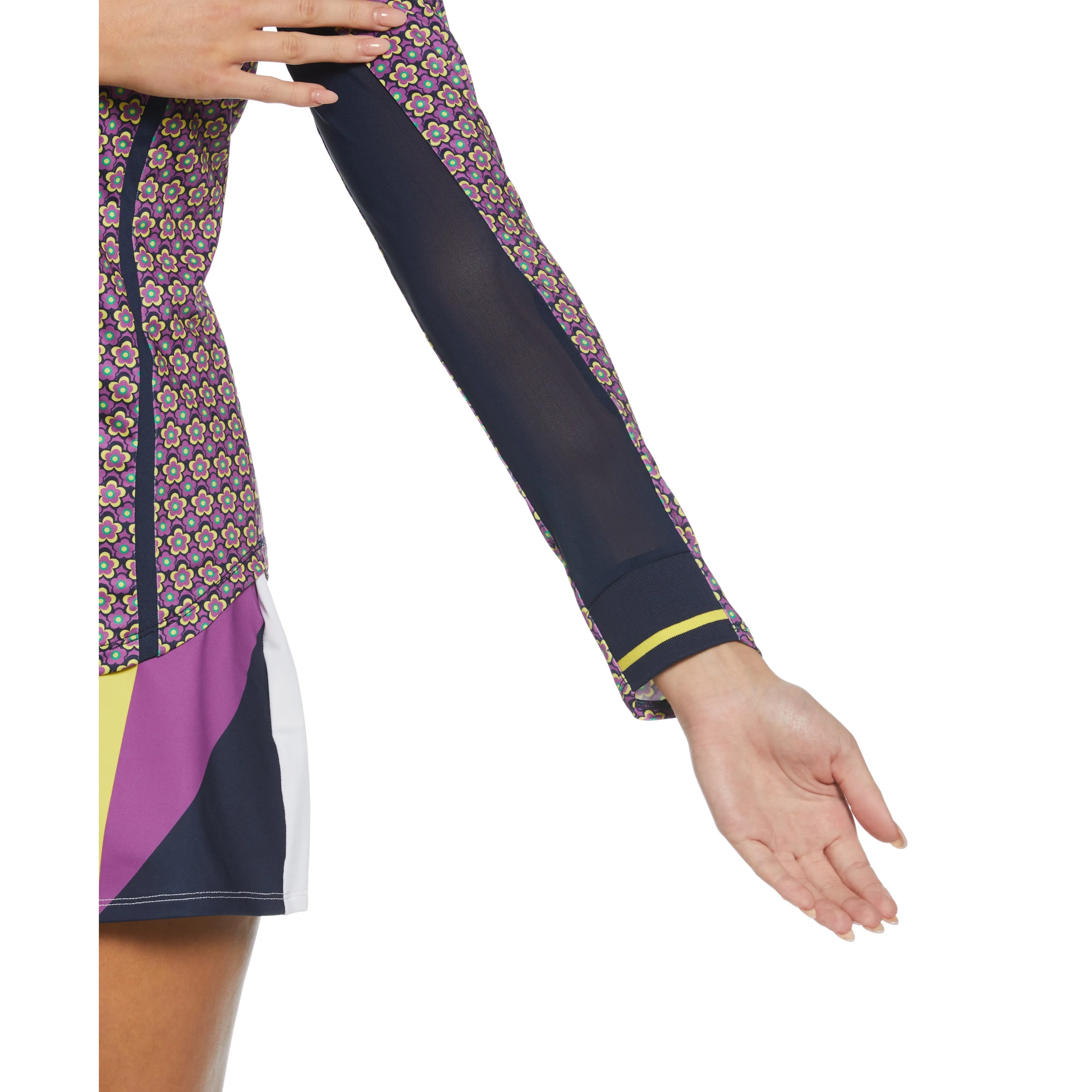 Women's Floral Print Sun Protection 1/4 Zip Shirt sold by Original Penguin product image thumbnail 4