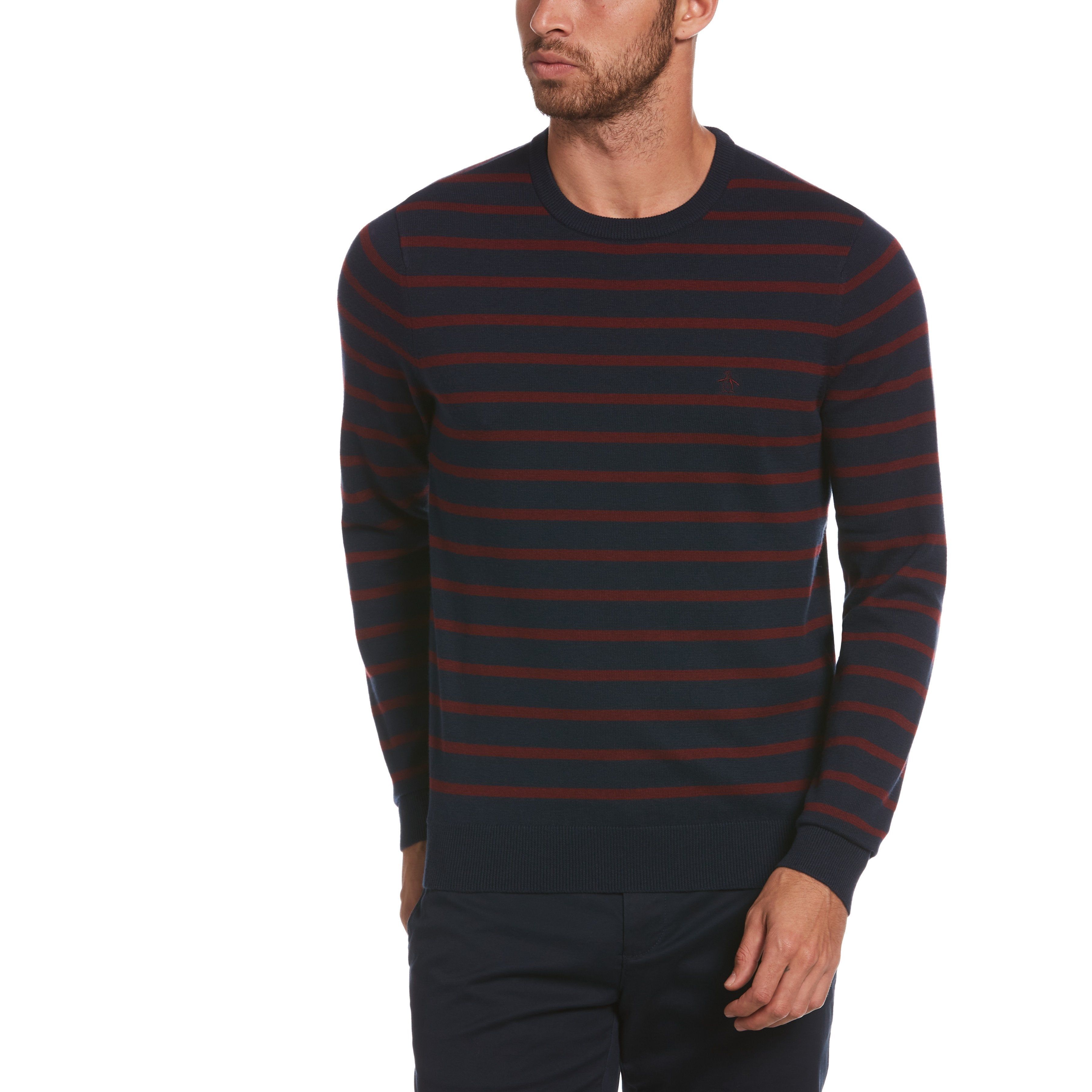 Stripe Crew Neck Sweater sold by Original Penguin
