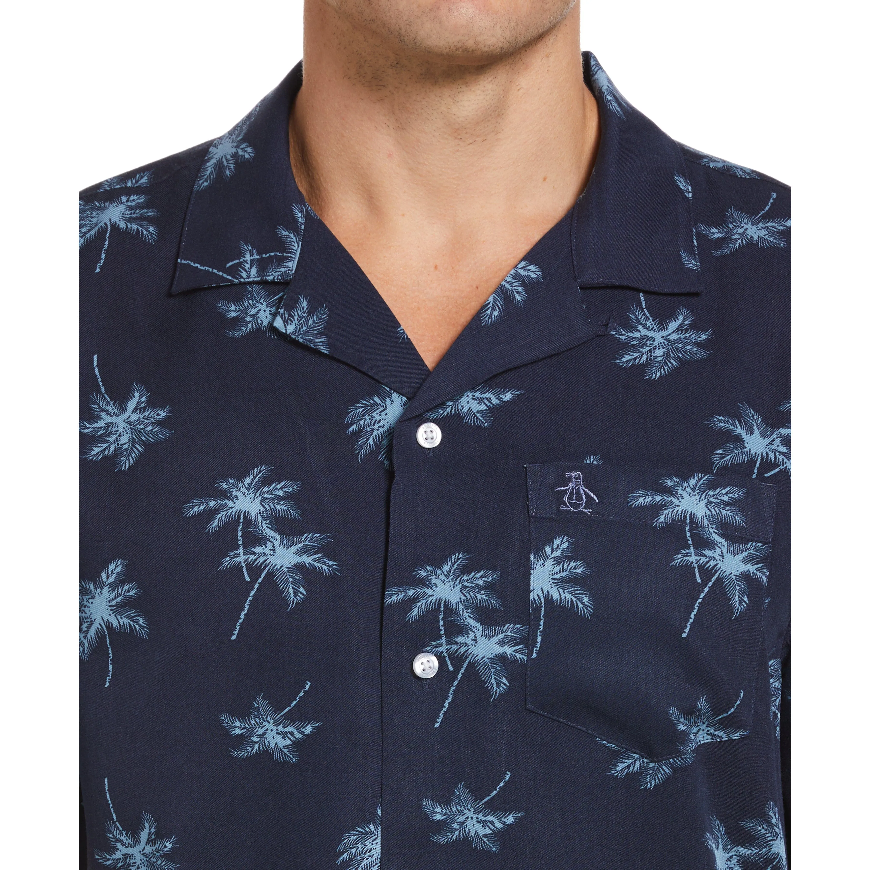 Palm Print Camp Collar Shirt sold by Original Penguin product image thumbnail 3