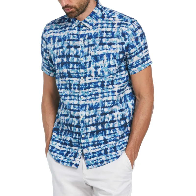 Linen Tie Dye Shirt sold by Original Penguin