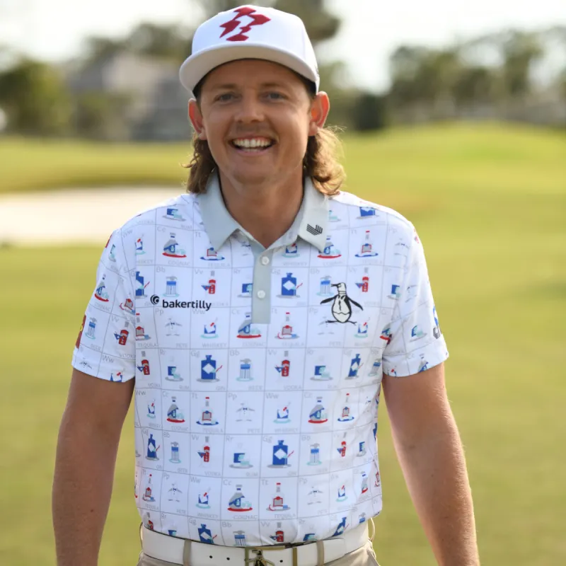 Pete's Flash Cards Print Golf Polo sold by Original Penguin
