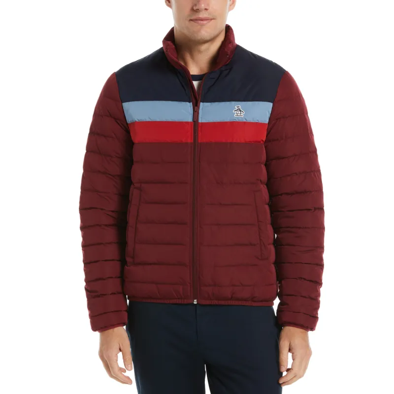 Lightweight Color Block Puffer Jacket sold by Original Penguin