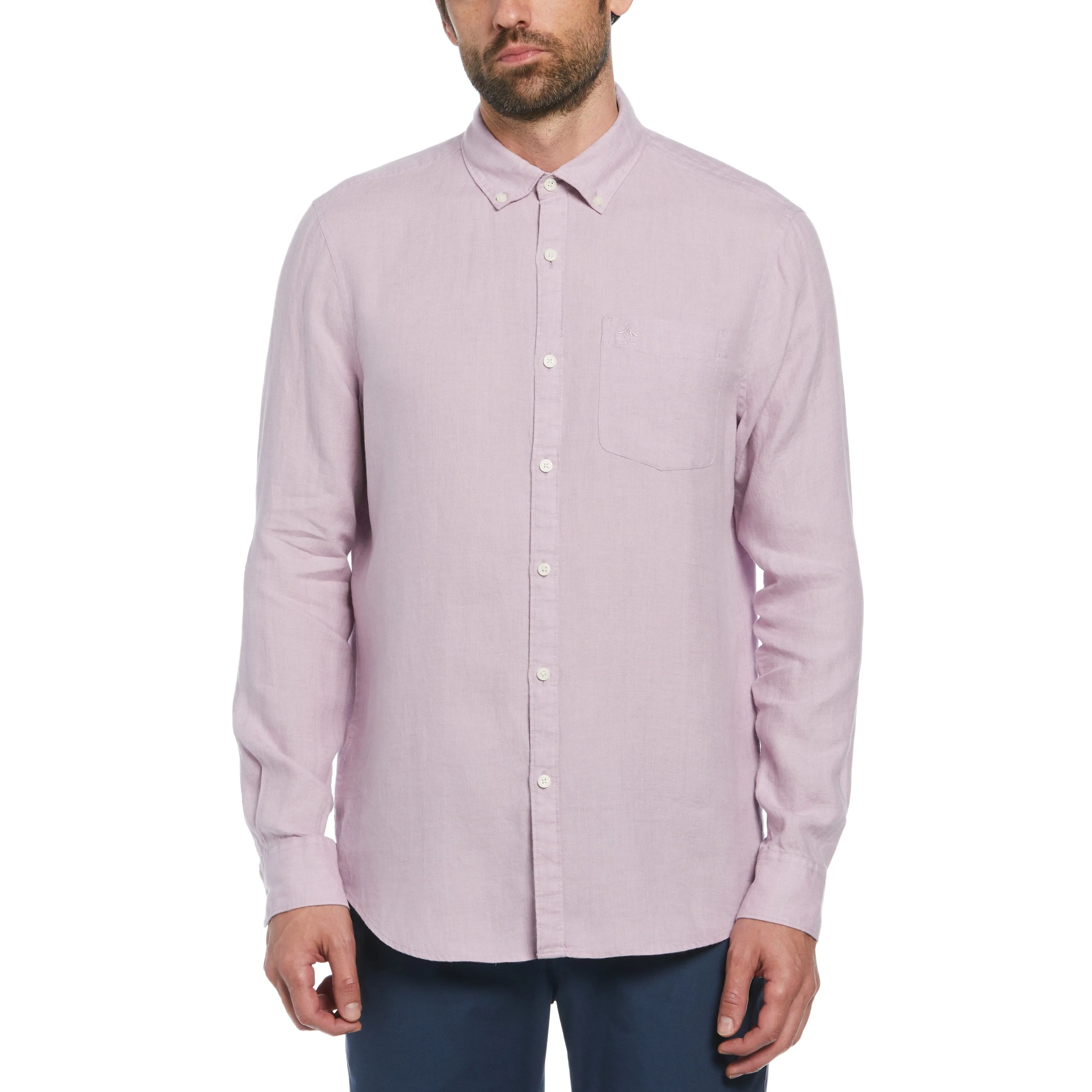 Delave Linen Button-Down Shirt sold by Original Penguin