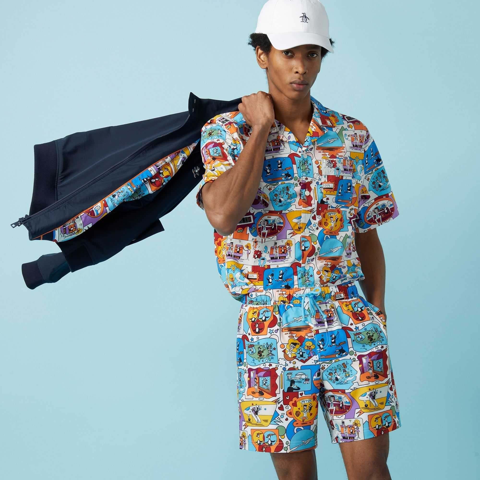 Jethro Haynes Print Bowling Shirt sold by Original Penguin product image thumbnail 3