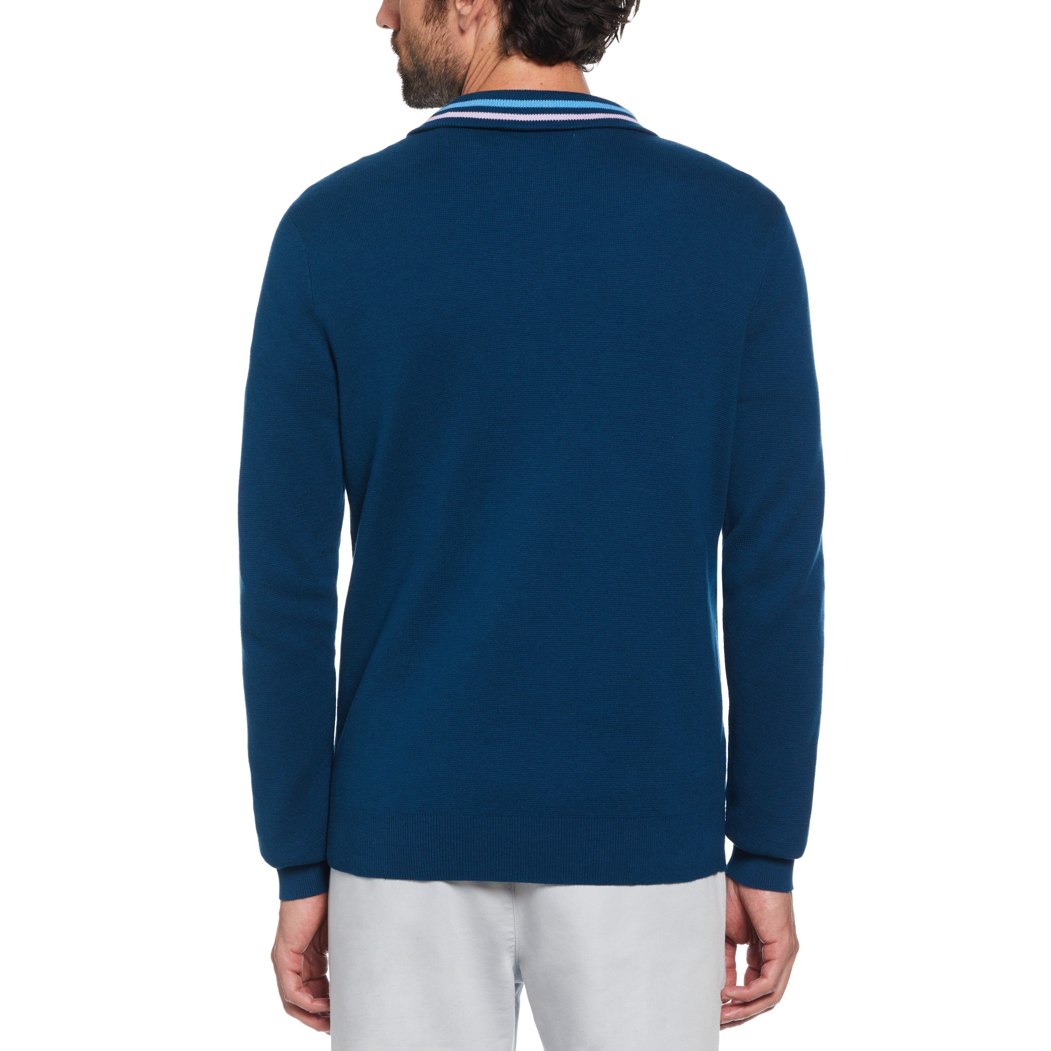 1/4 Zip Stripe Collar Sweater sold by Original Penguin product image thumbnail 2