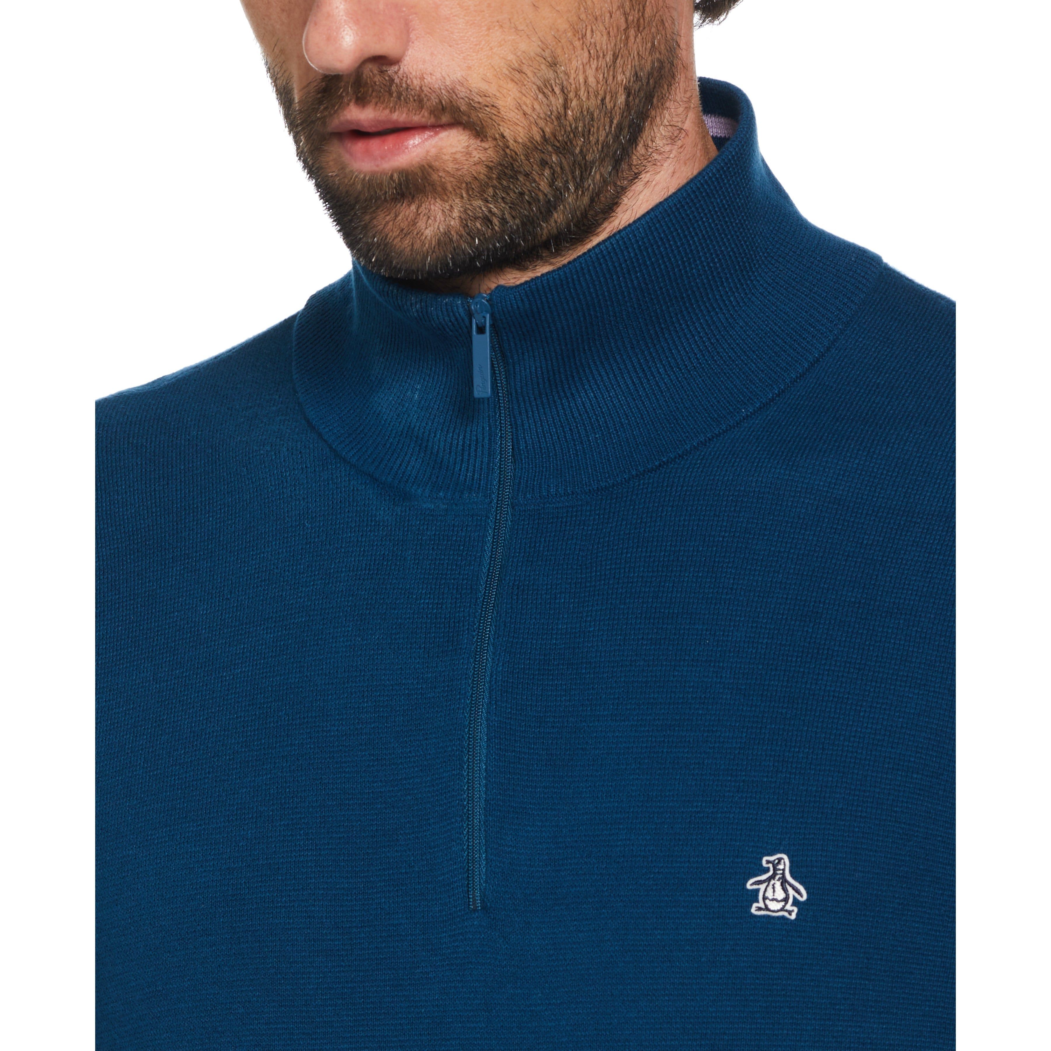 1/4 Zip Stripe Collar Sweater sold by Original Penguin product image thumbnail 3