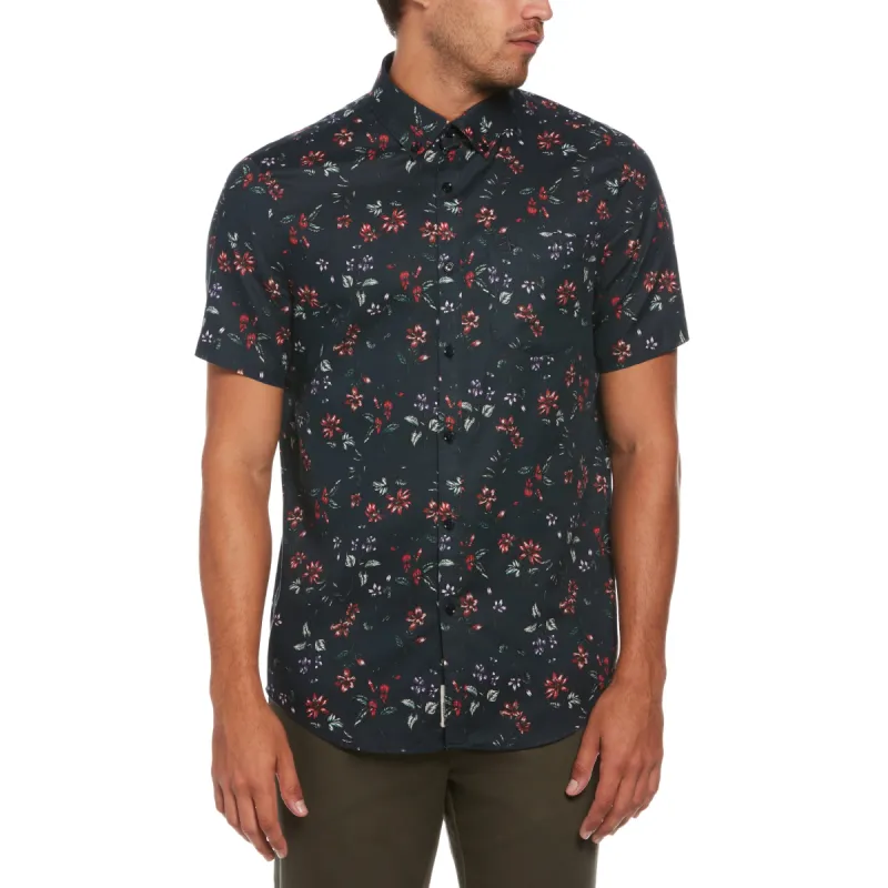 Ecovero™ Oxford Floral Print Shirt sold by Original Penguin