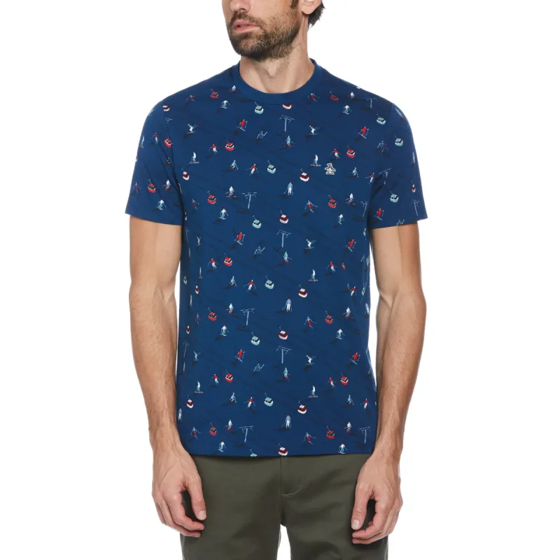 Skiers Graphic Print Tee sold by Original Penguin
