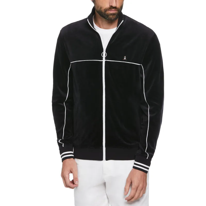 Velour Earl Track Jacket sold by Original Penguin