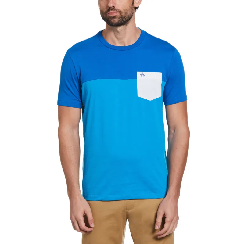 Color Block Contrast Pocket Tee sold by Original Penguin
