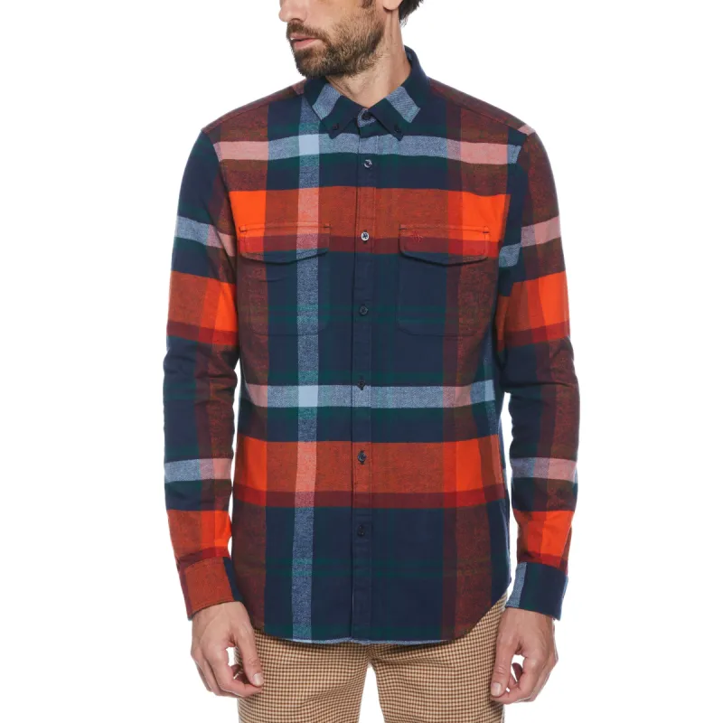 Heavy Plaid Flannel Shirt made by Original Penguin