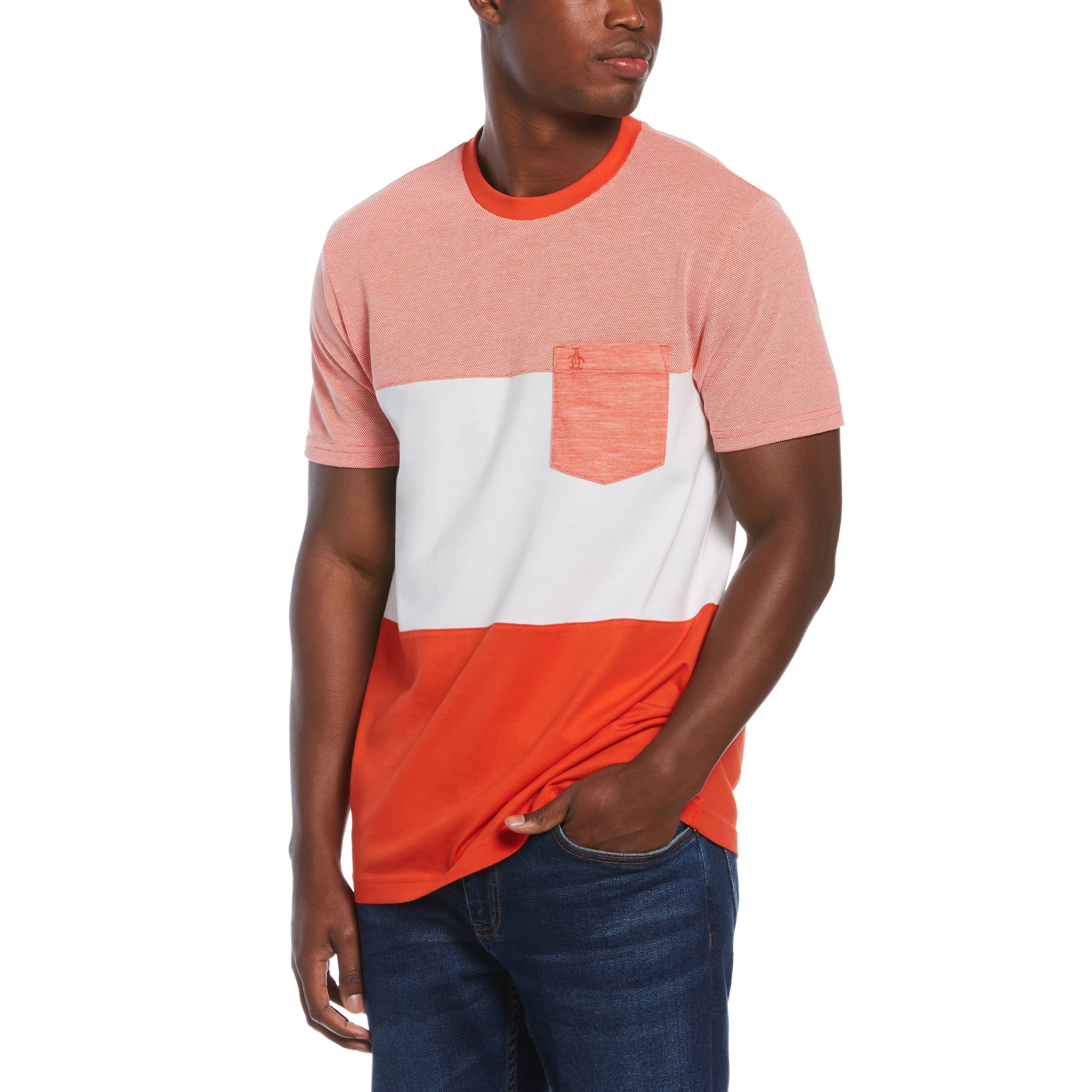 Big & Tall Color Block Pocket Tee sold by Original Penguin