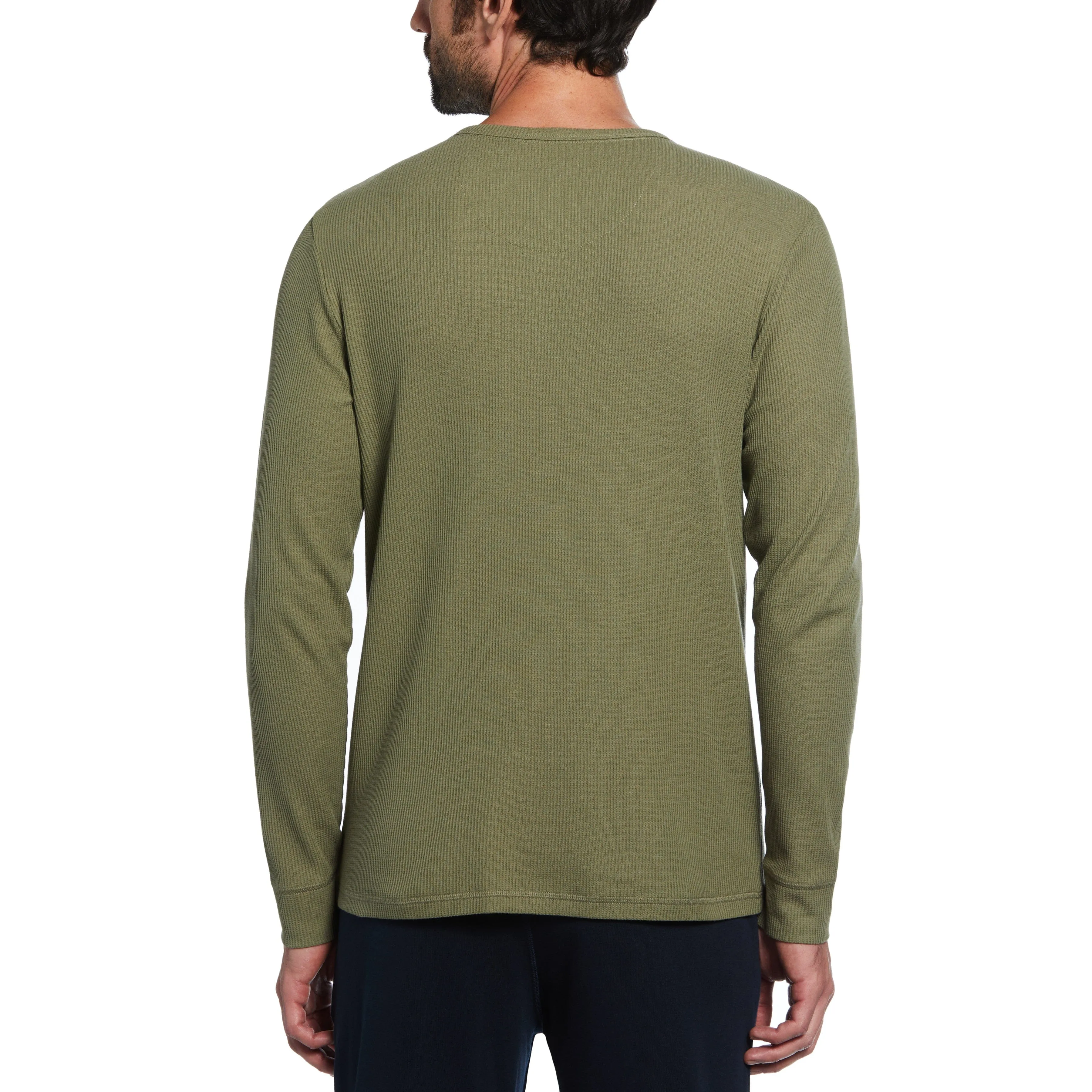 Long Sleeve Waffle Henley sold by Original Penguin product image thumbnail 2
