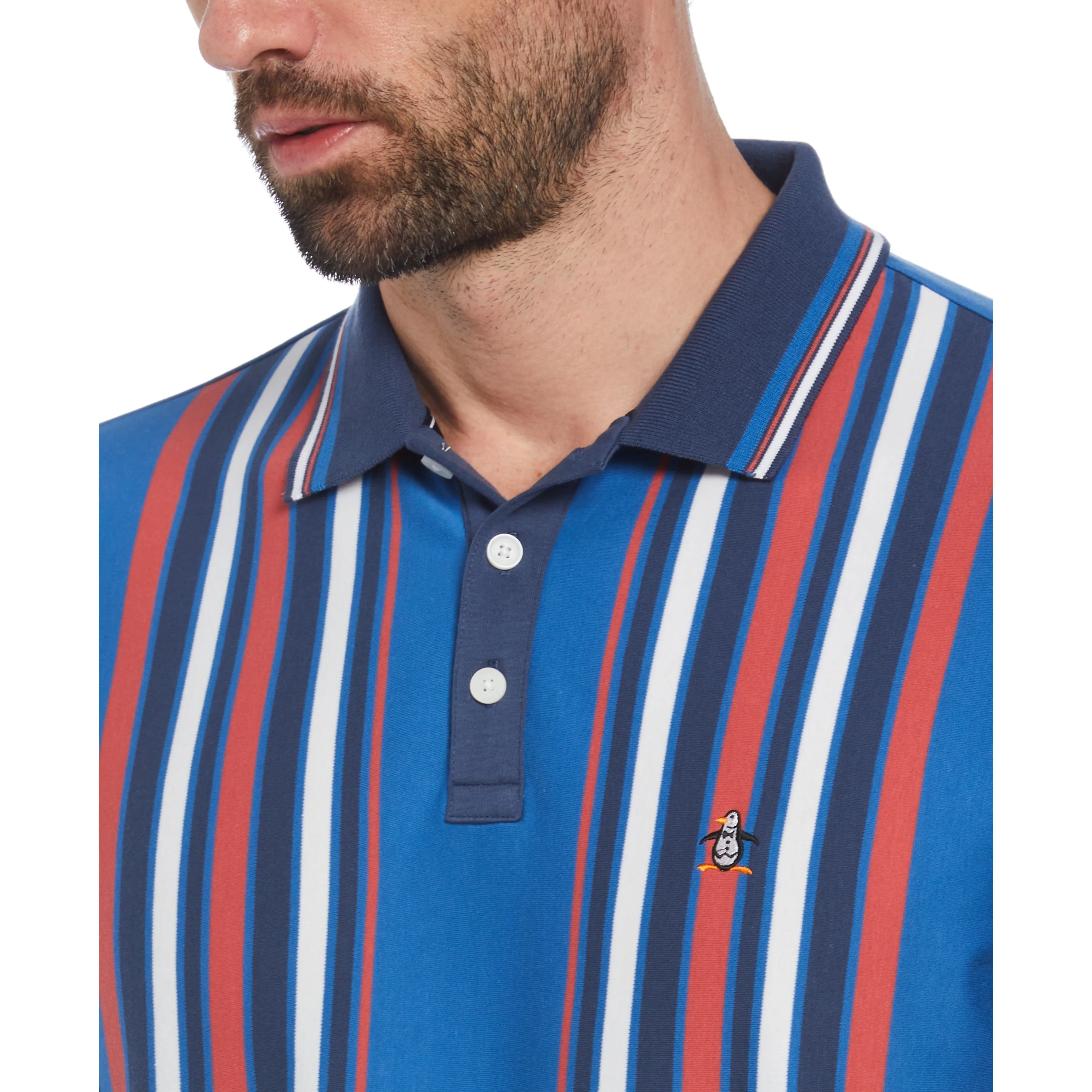Organic Cotton Bowling Stripe Polo sold by Original Penguin product image thumbnail 3