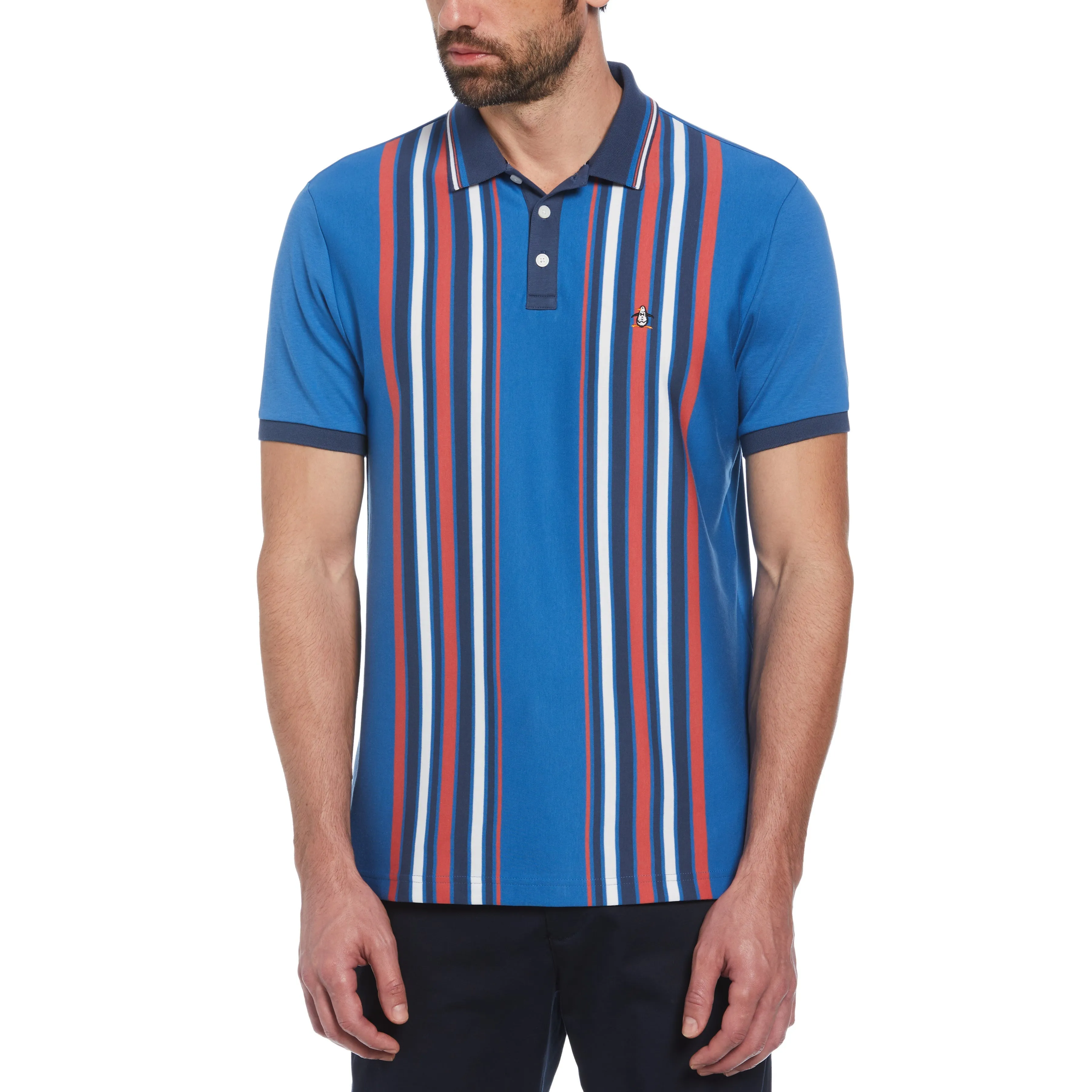Organic Cotton Bowling Stripe Polo sold by Original Penguin