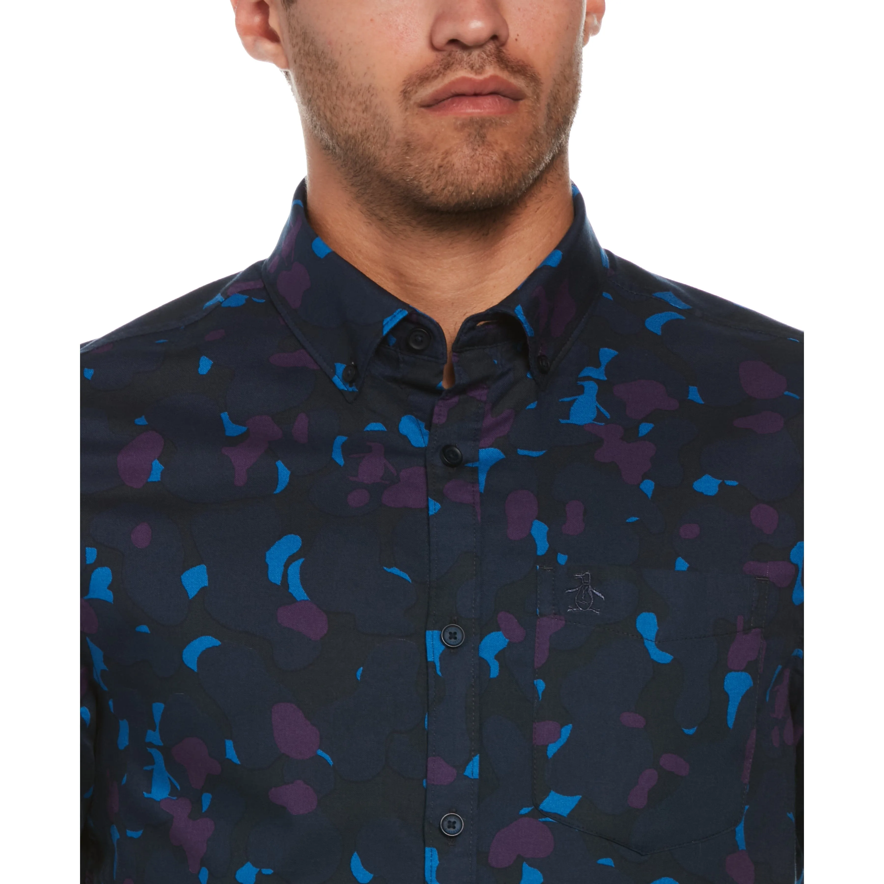 Ecovero™ Camo Pete Printed Shirt sold by Original Penguin product image thumbnail 3