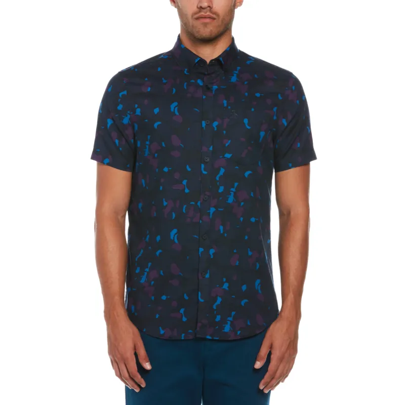 Ecovero™ Camo Pete Printed Shirt made by Original Penguin