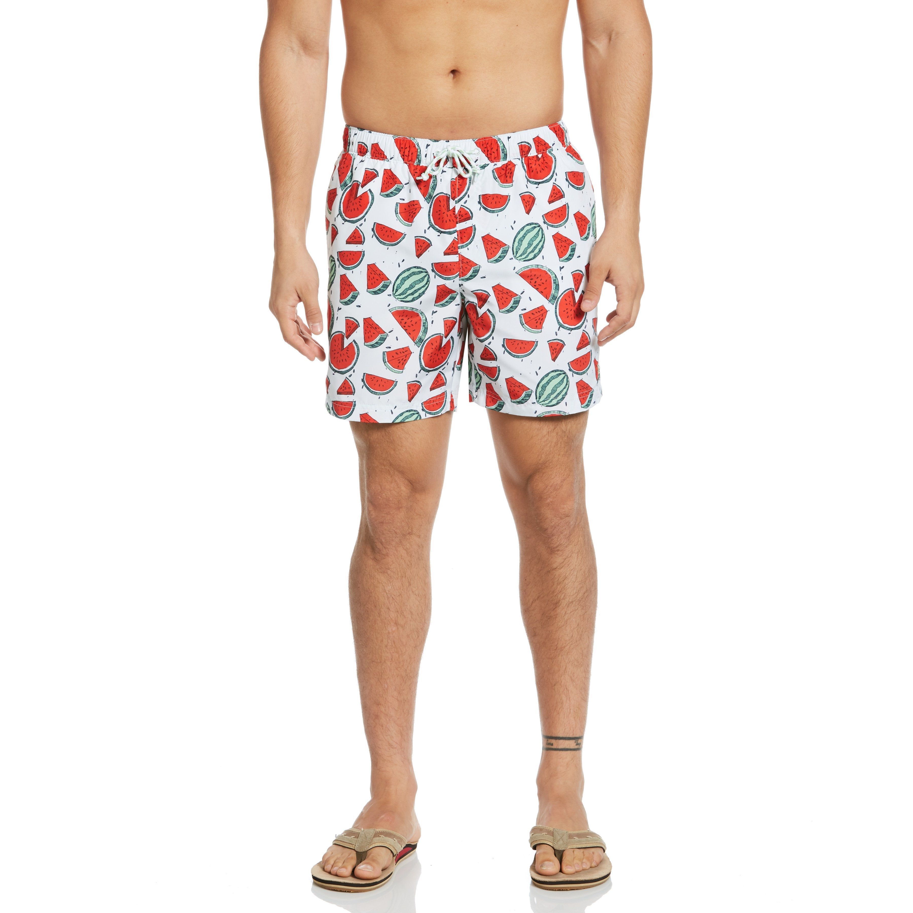 Packable Watermelon Print Swim Short sold by Original Penguin product image thumbnail 3