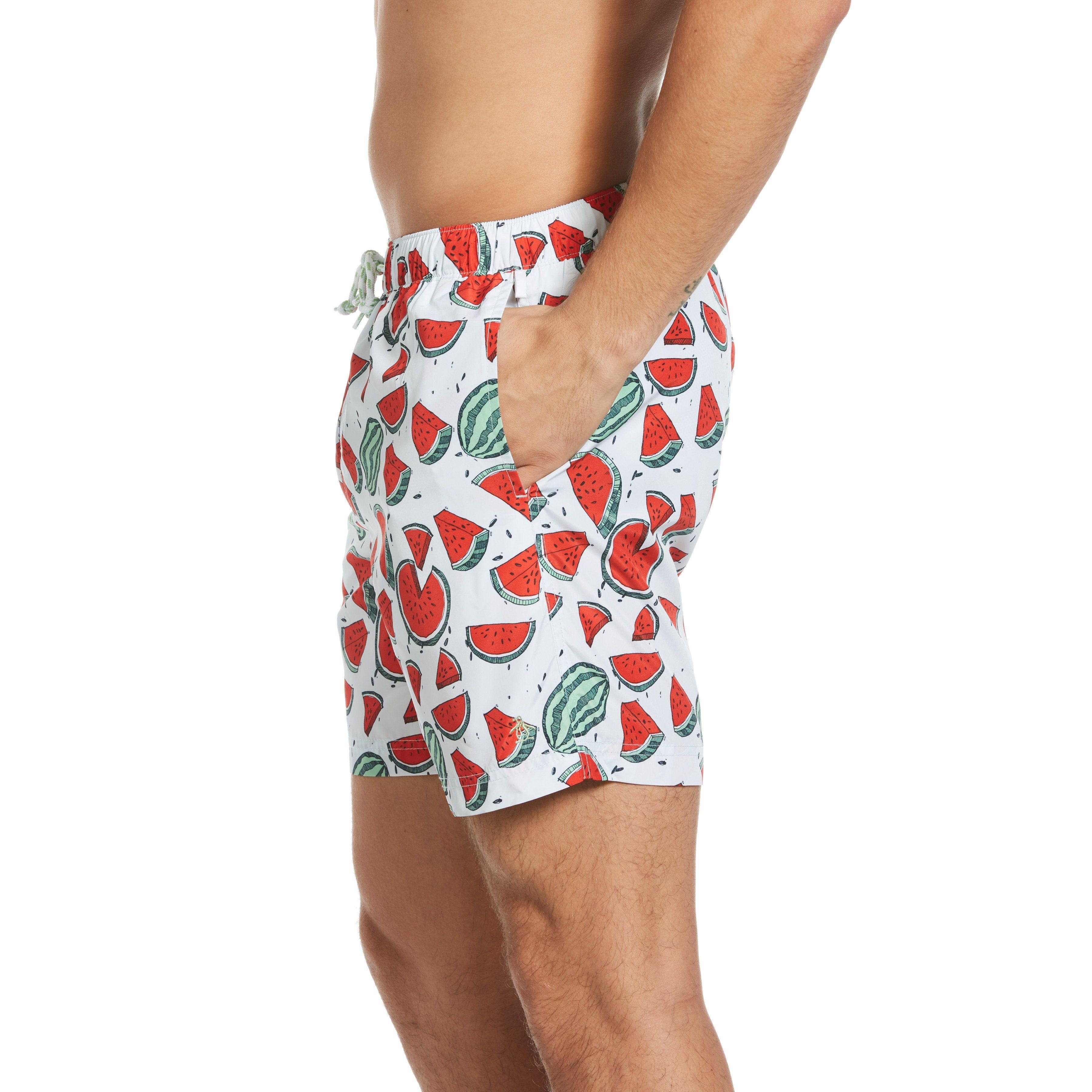 Packable Watermelon Print Swim Short sold by Original Penguin product image thumbnail 2